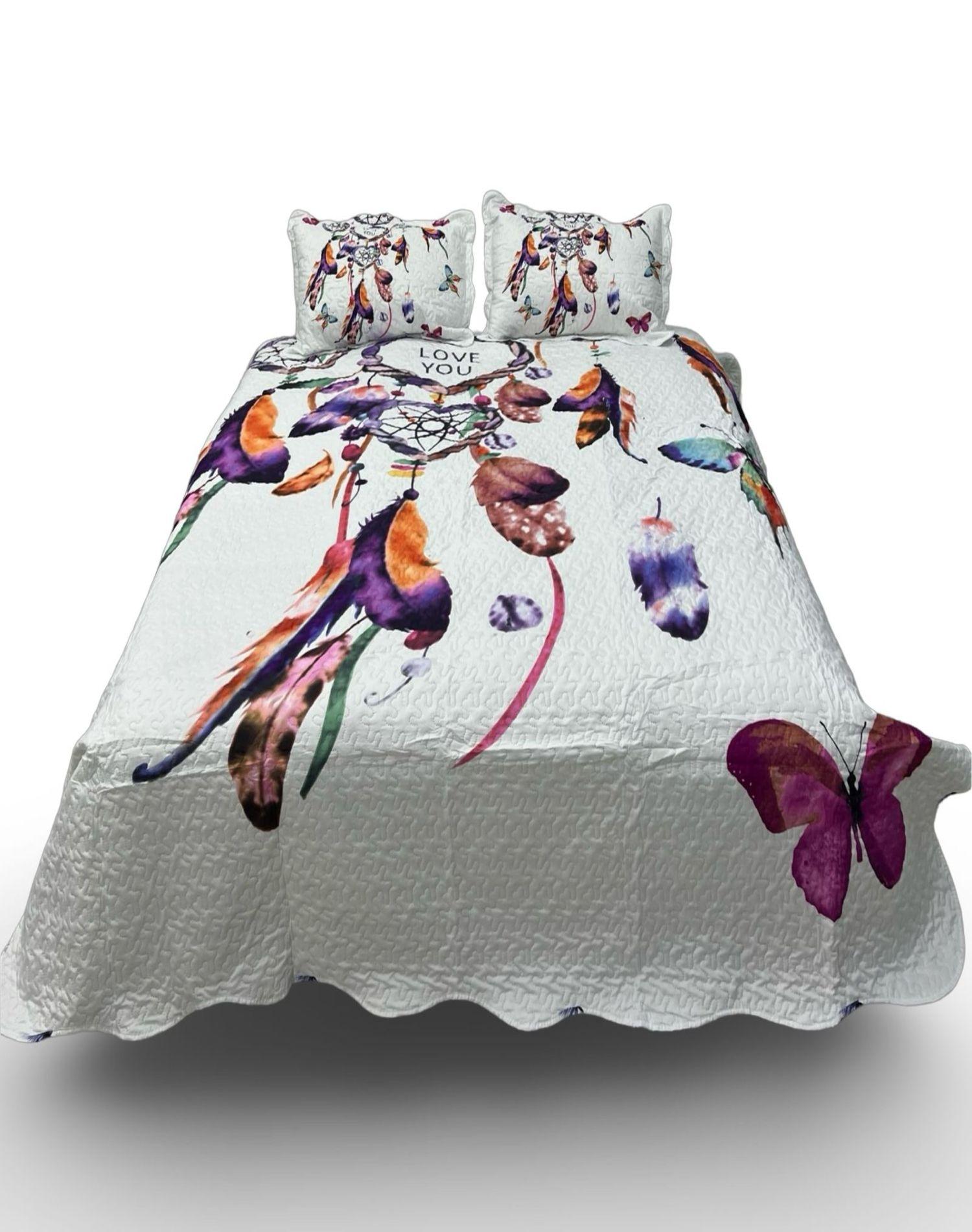 Cubrecama Quilt Mandala - 2 Plazas Elegante A1-0