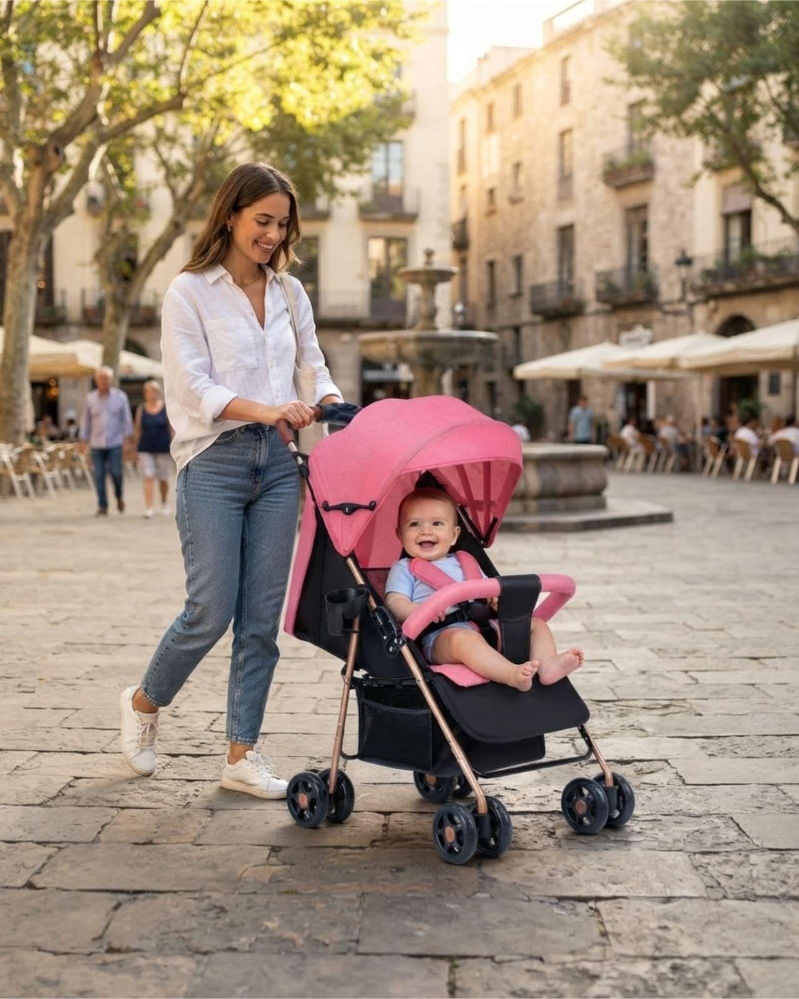Coche para Bebe Ligero y Moderno con Capota Ajustable m3-0