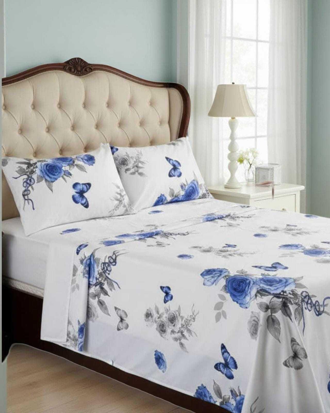 JUEGO DE SABANAS 100% ALGODON PLAZA Y MEDIA A13-2