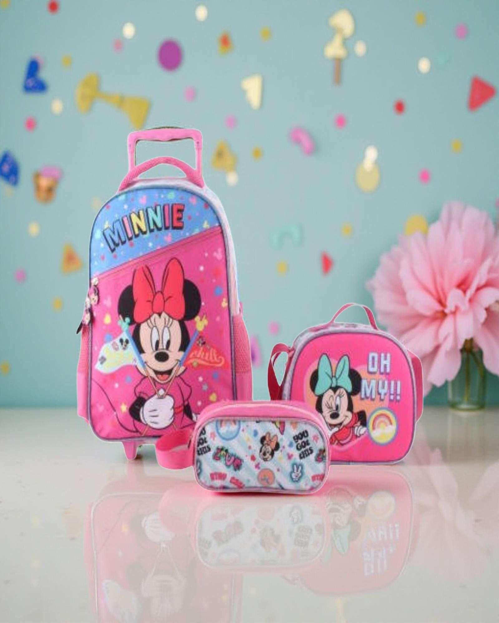 Mochila infantil escolar Con Ruedas set de 3 Piezas -3