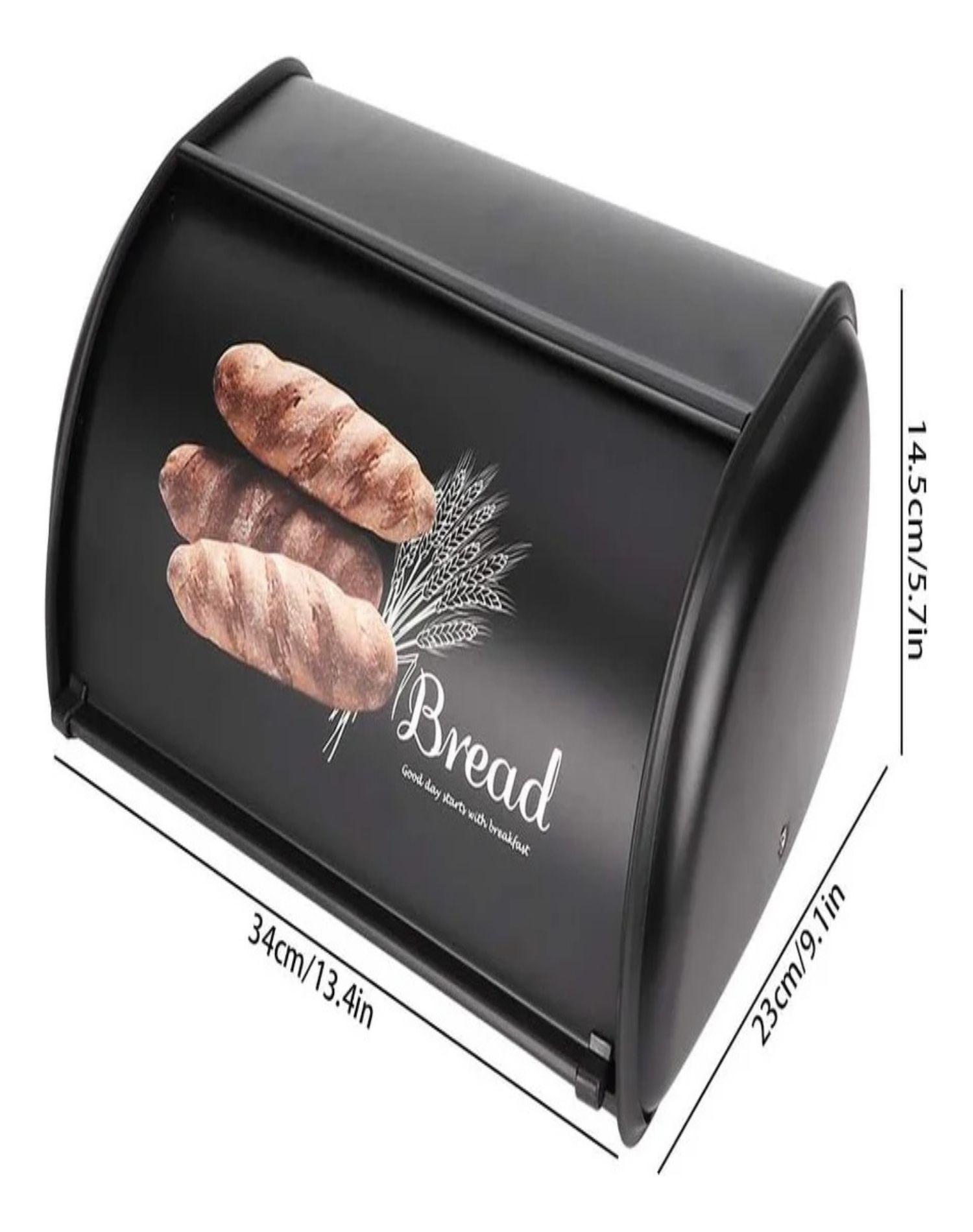 Caja De Pan Plana Cubo De Metal Para Almacenamiento-1