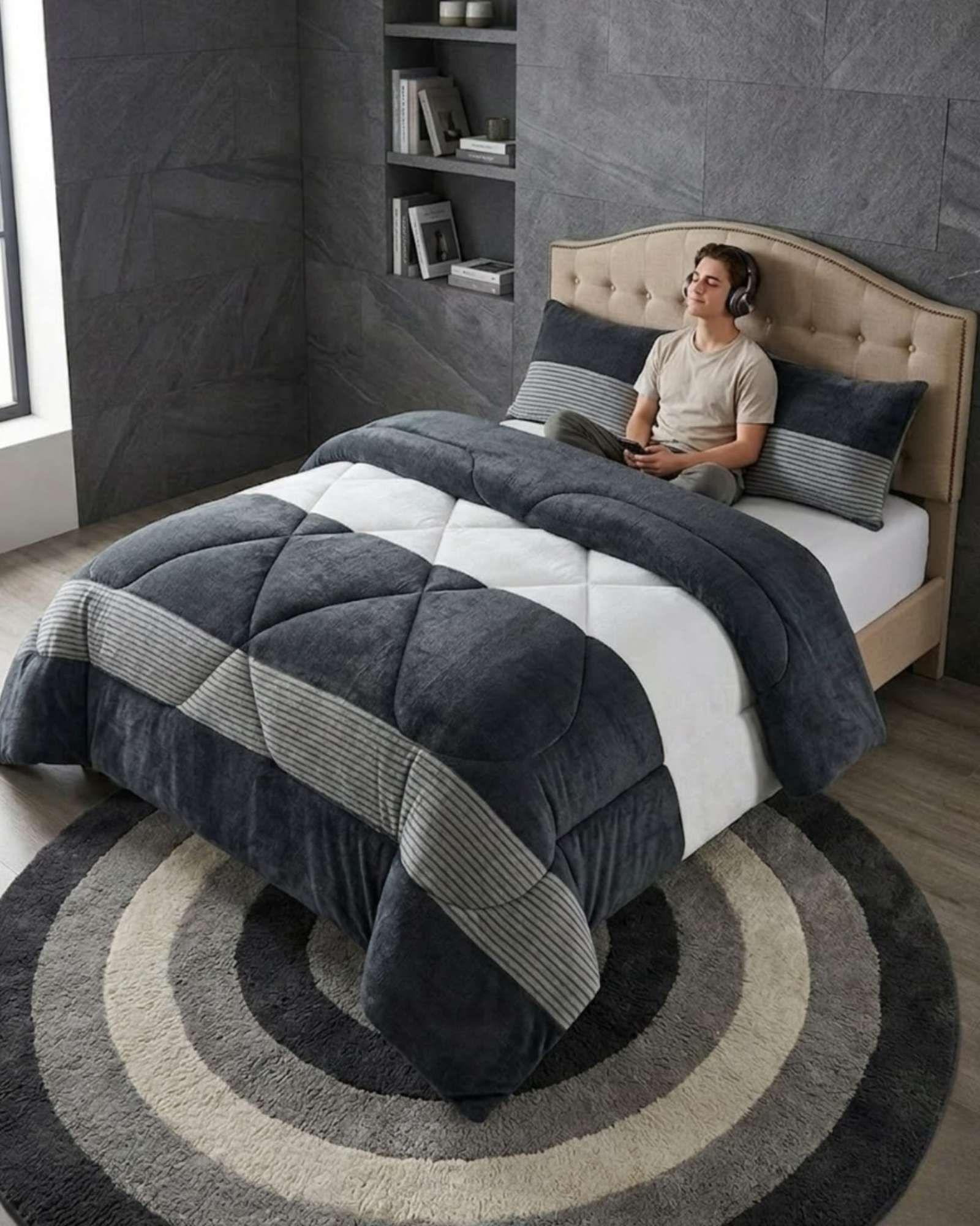 Cobertor de Invierno Plush Chiporro Ultra Suave Plaza y media m6-3