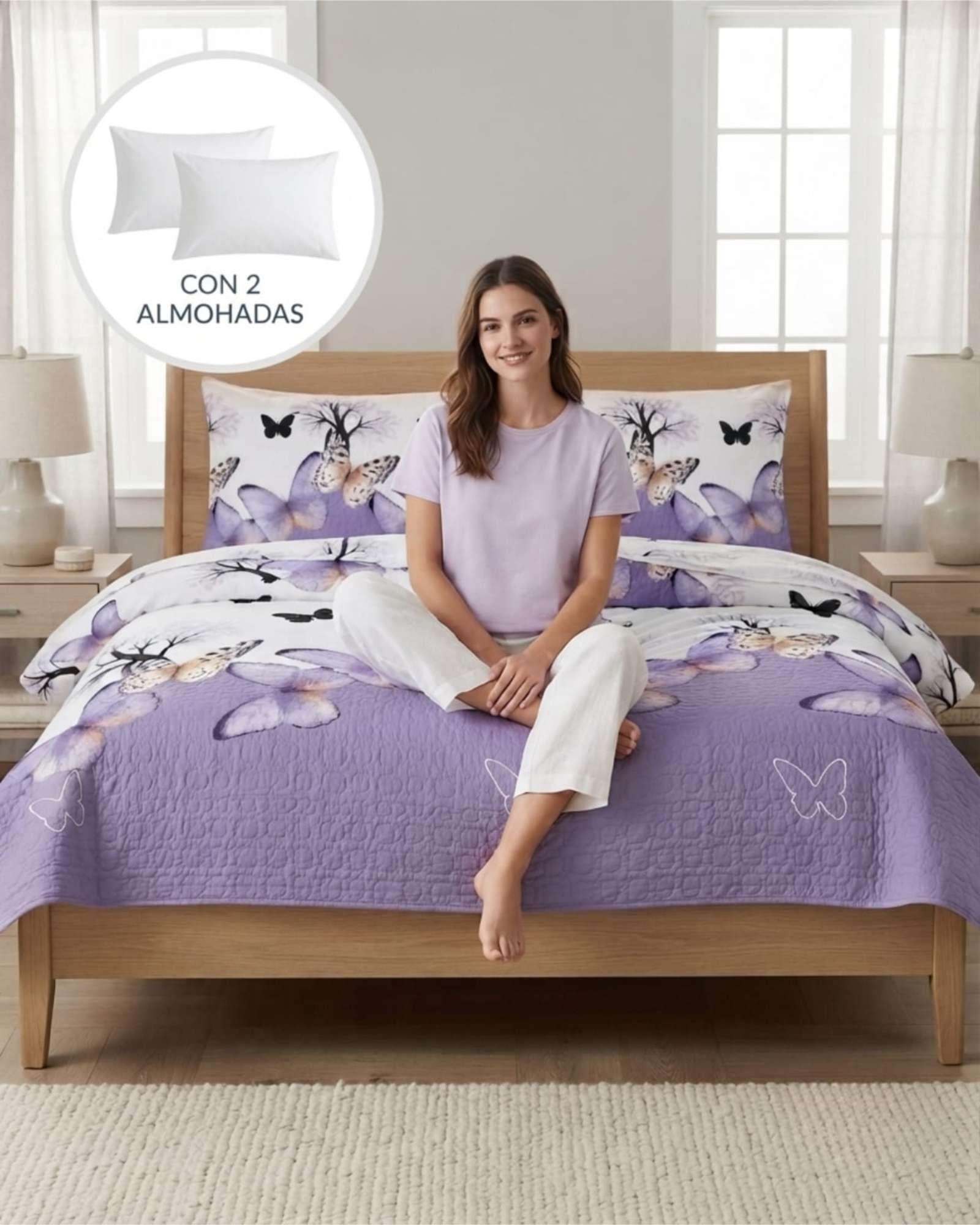 Cubrecamas King Para Verano Fresco Y Ligero Mas Almohadas m9-4