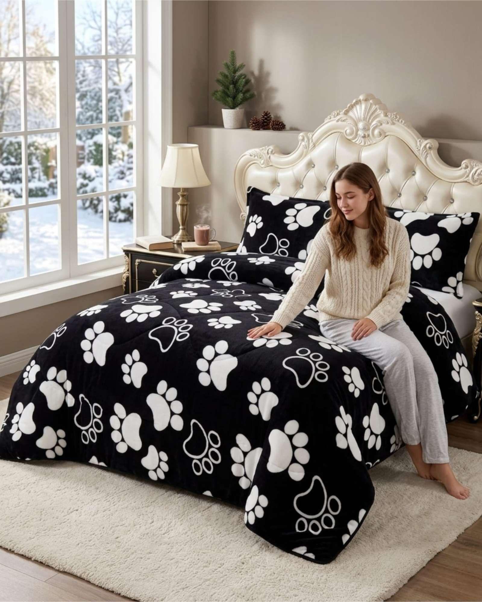 Cubrecama Plush 2 Plazas con Chiporro Térmico Extra Suave Invierno 01-3