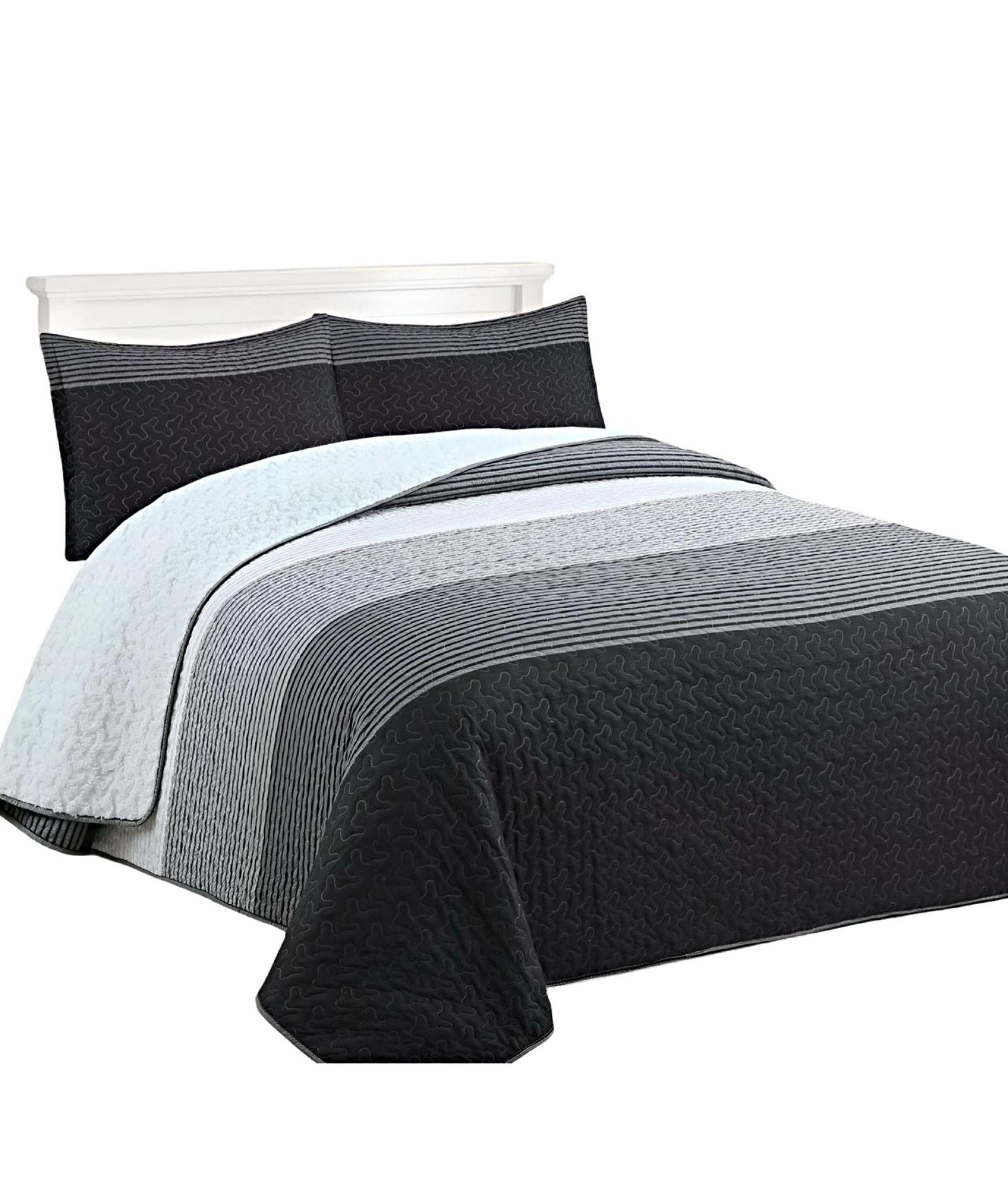 CUBRECAMA QUILT SHERPA INVIERNO PLAZA Y MEDIA C26-0