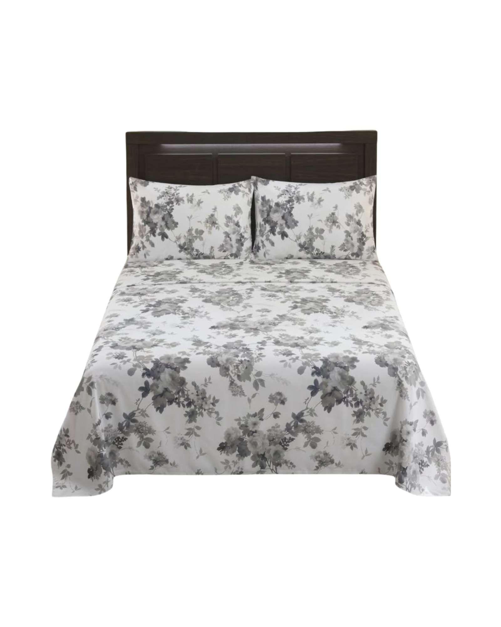 Juego de Sábanas king Resistencia y Elegancia para tu Descanso Diario color blanco-2