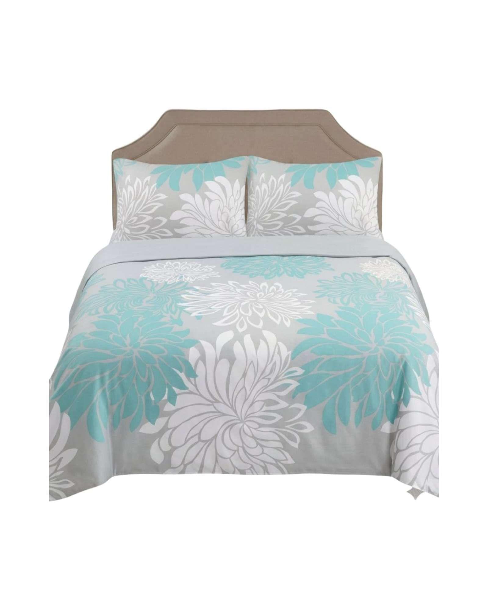 Juego de Sábanas 2 plazas Resistencia y Elegancia para tu Descanso Diario azul-2