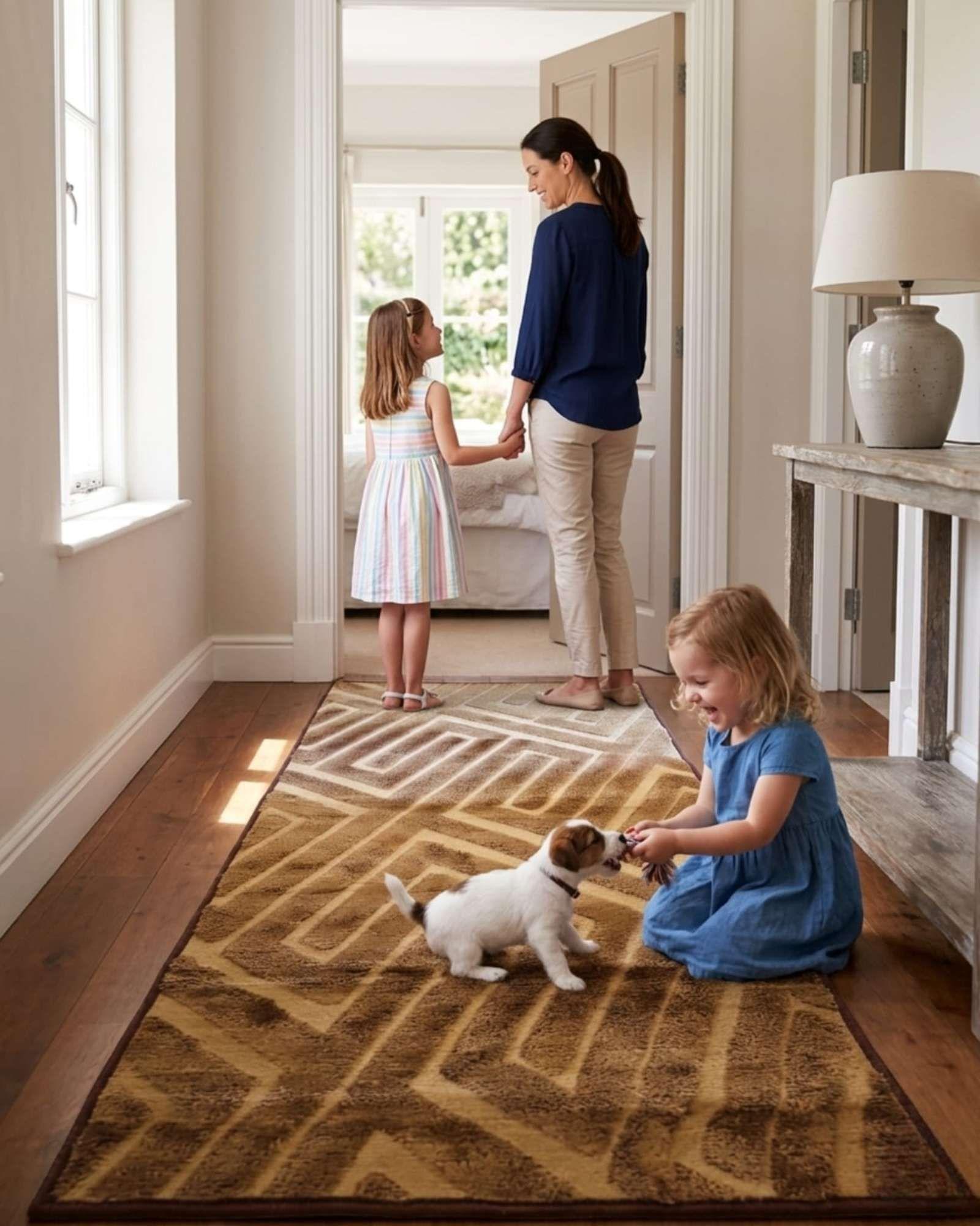 Alfombra Pasillera Moderna Diseño Jacquard 60x160cm m4-4