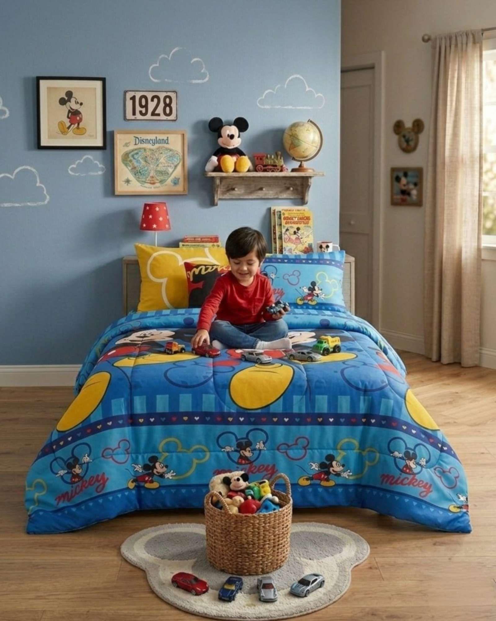 Plumon Relleno Infantil Estampado Plaza y Media-3