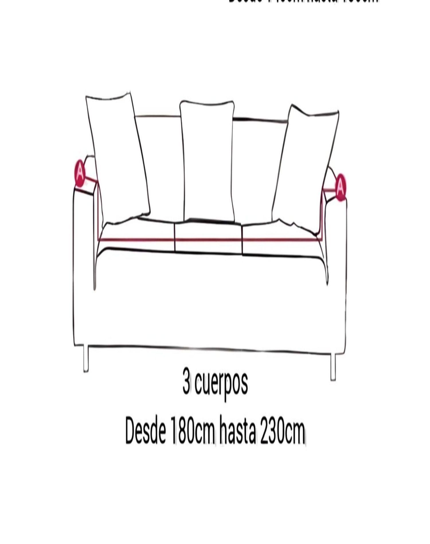 Fundas 3 Cuerpos Texturizadas - Cubre Sillón Turkos C1-3