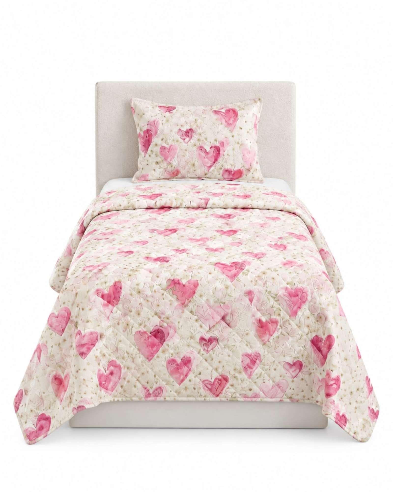 Cubrecama de Verano Plaza y Media Liviano y Fresco Cubrelecho Quilt-5