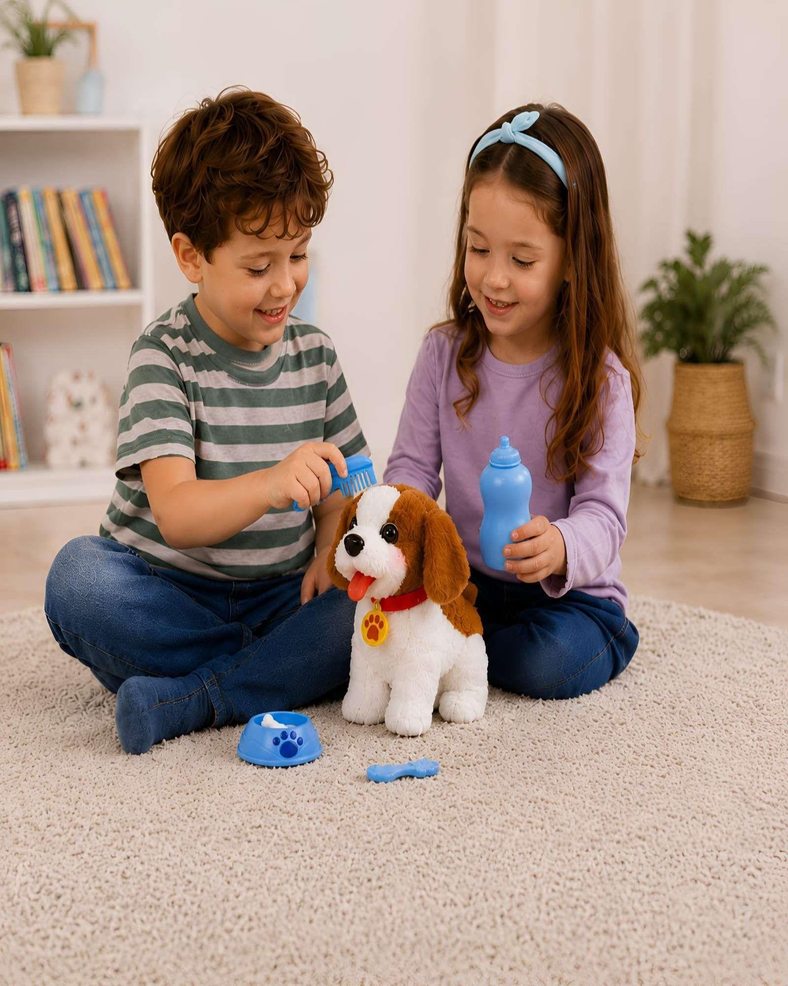 Mascota Interactiva Perro de Peluche con Accesorios-2