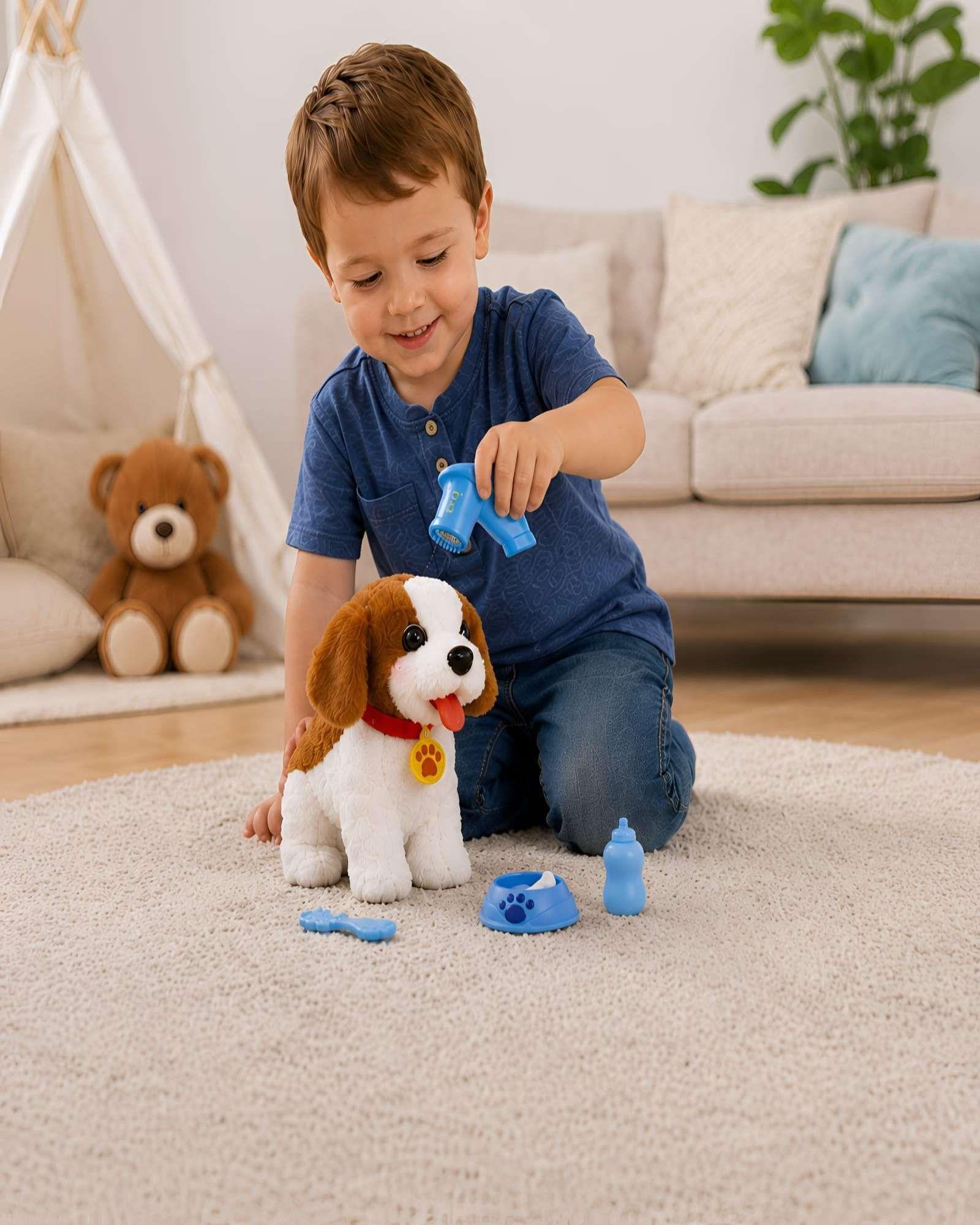 Mascota Interactiva Perro de Peluche con Accesorios-3