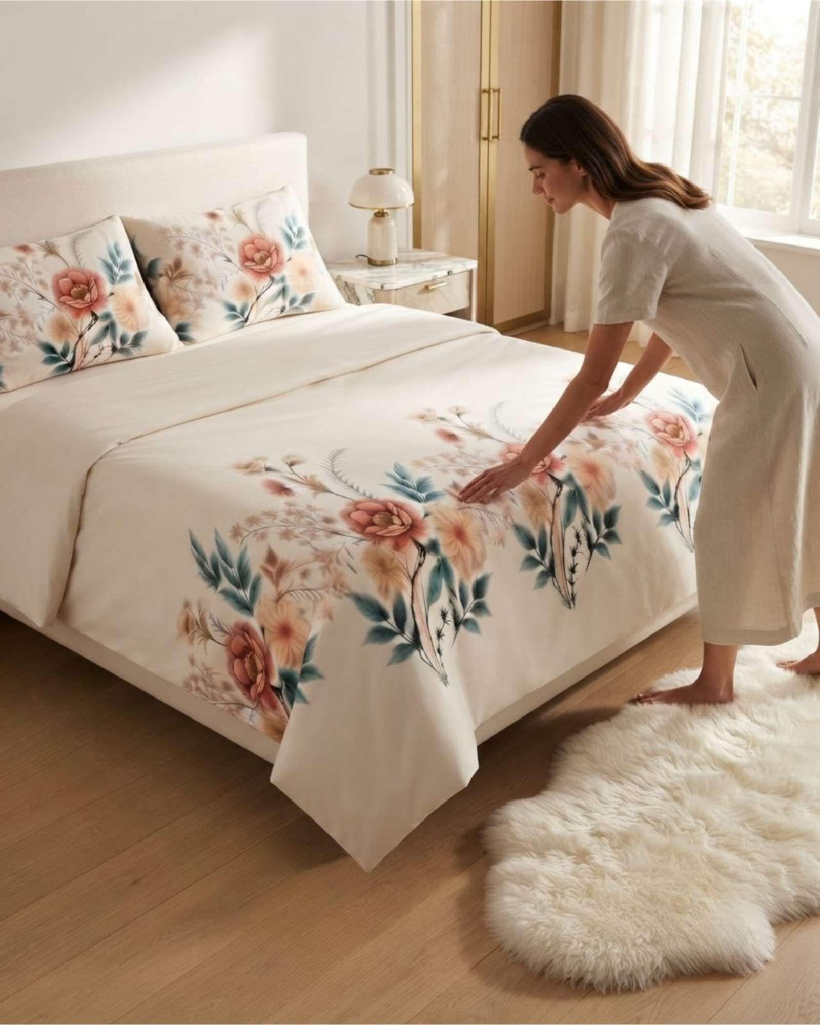 Cubrecama Quilt de Verano King Delgado Ultra Liviano + 2 Almohadas 07-2