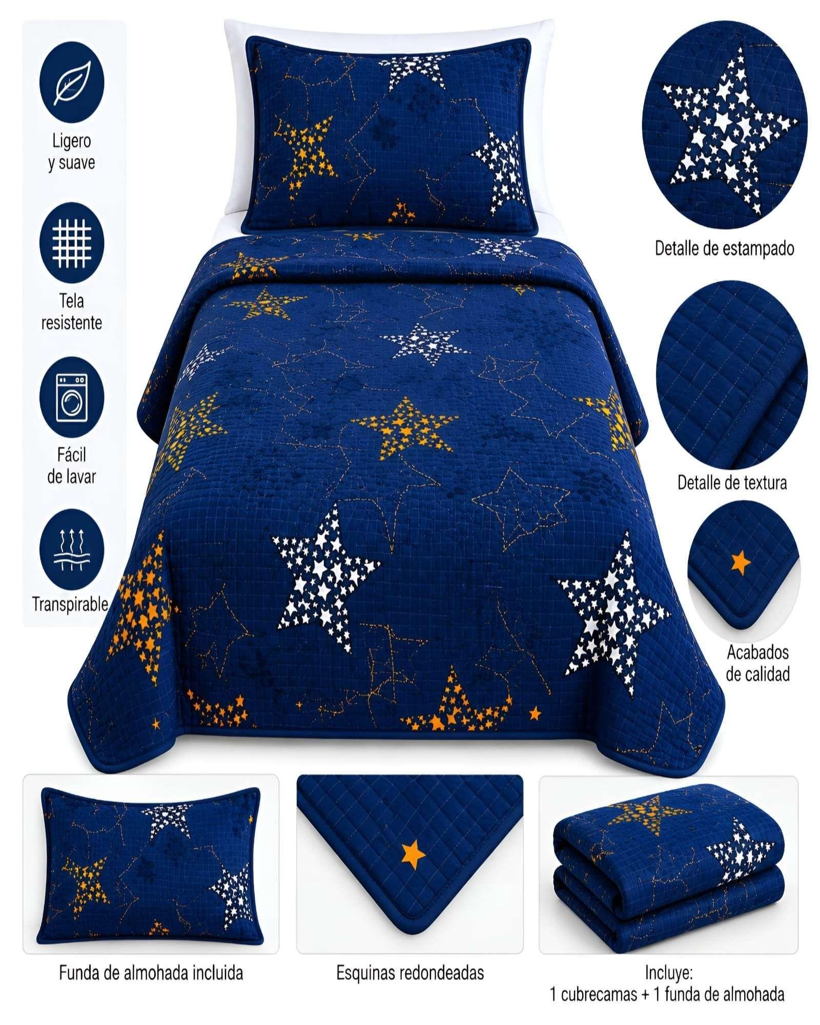 Cubrecamas Quilt De Verano Plaza y Media Ligero Y Transpirable Mas Almohada m6-4