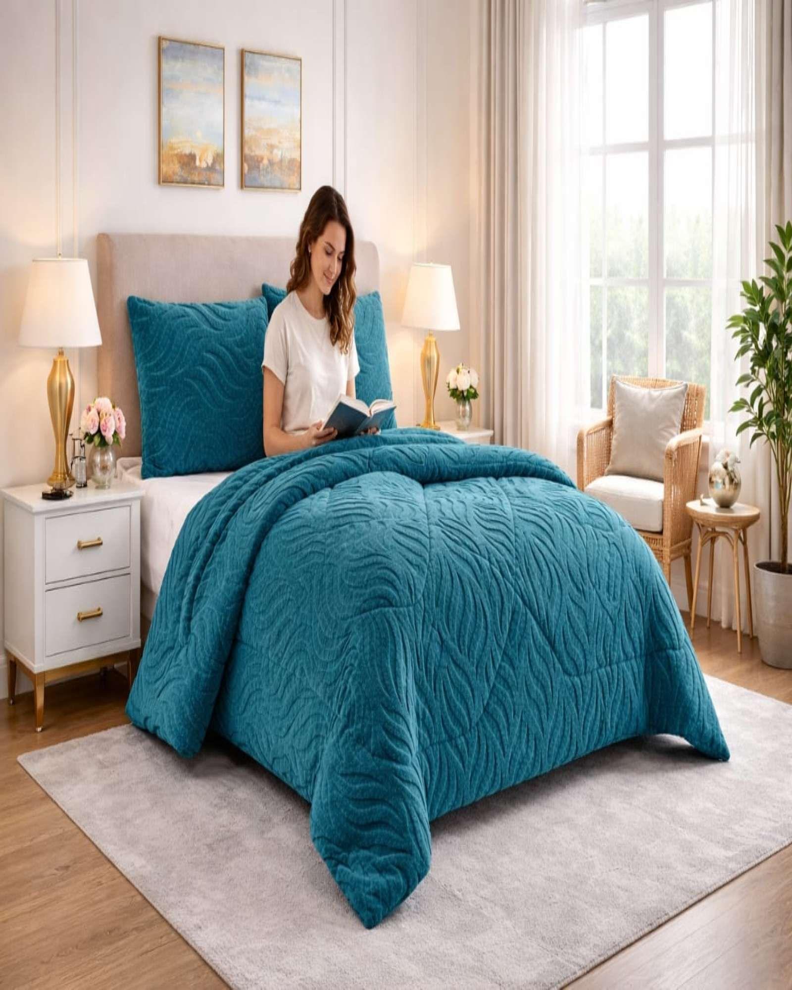 Cubrecama Chiporro Diseño Relieve Ondas 2 plazas C4-4