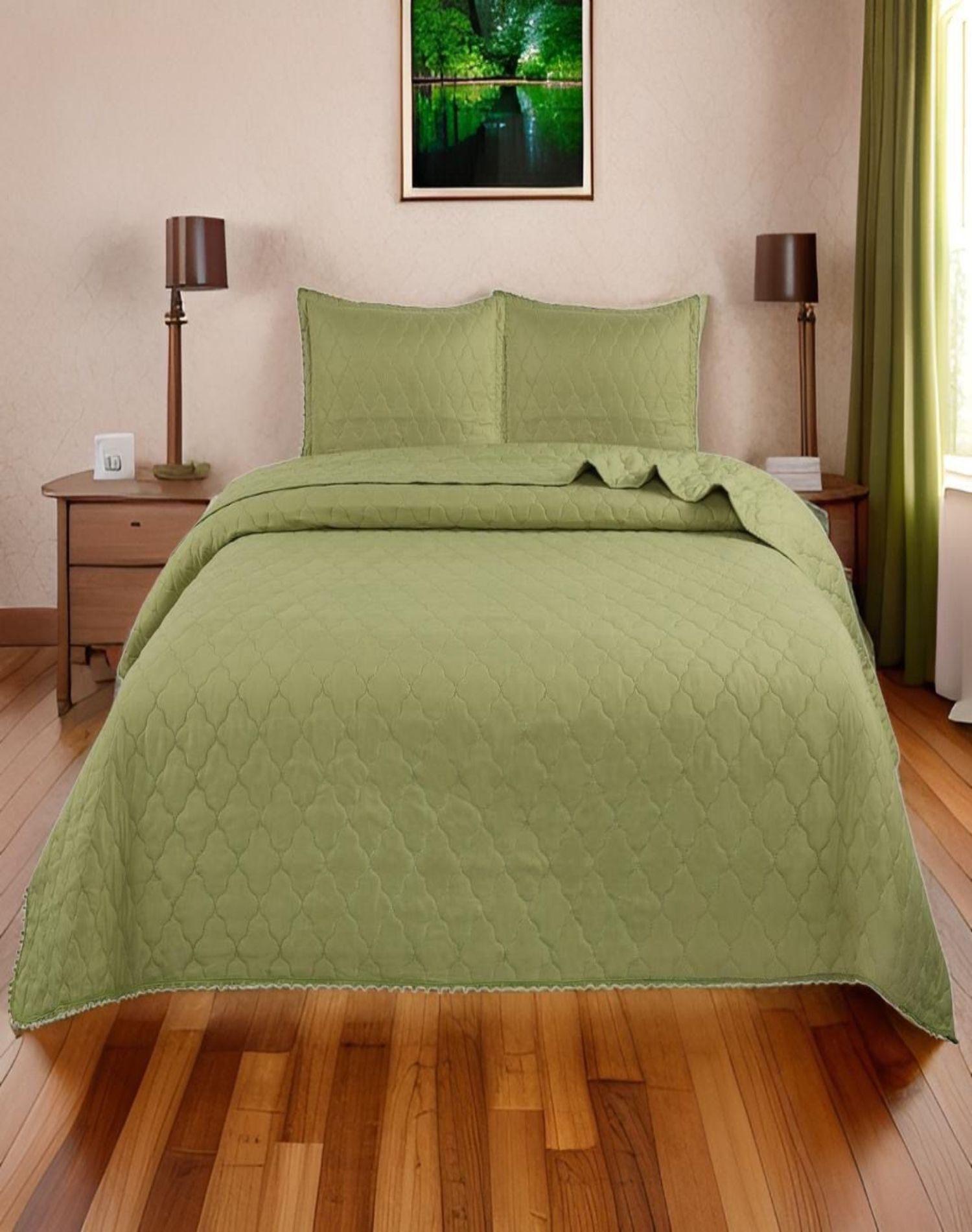 Cubrecamas Quilt Primavera Verano con Pompones B1-2