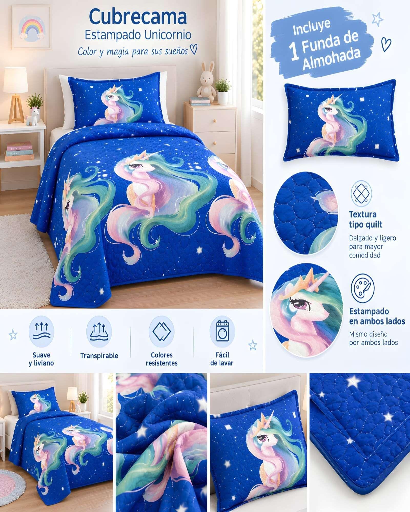 Cubrecamas Quilt de Verano Plaza y Media con Funda 07-4