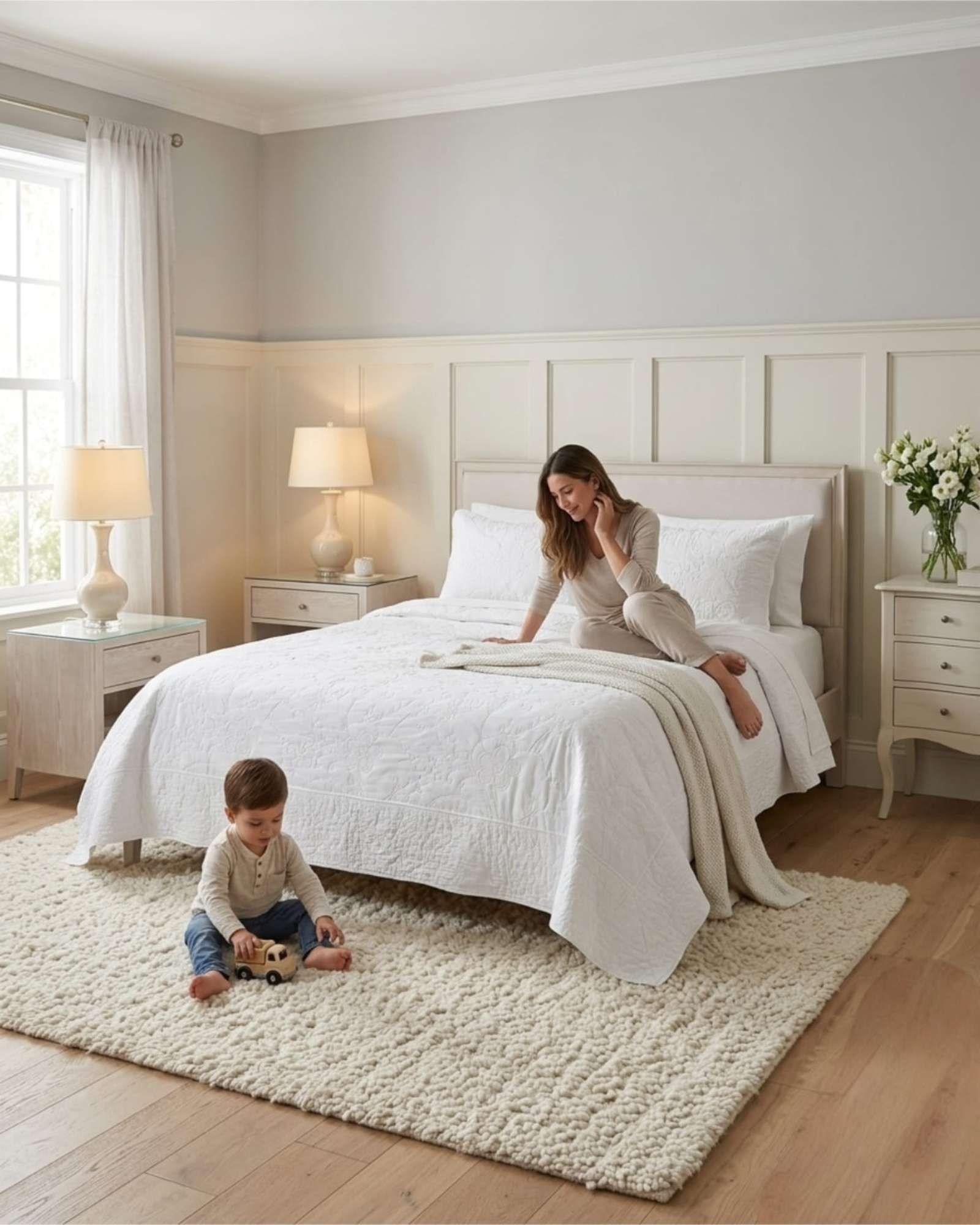 Cubrecama Quilt Verano 2 Plazas Bordado Floral Set Colcha Delgado a6-3
