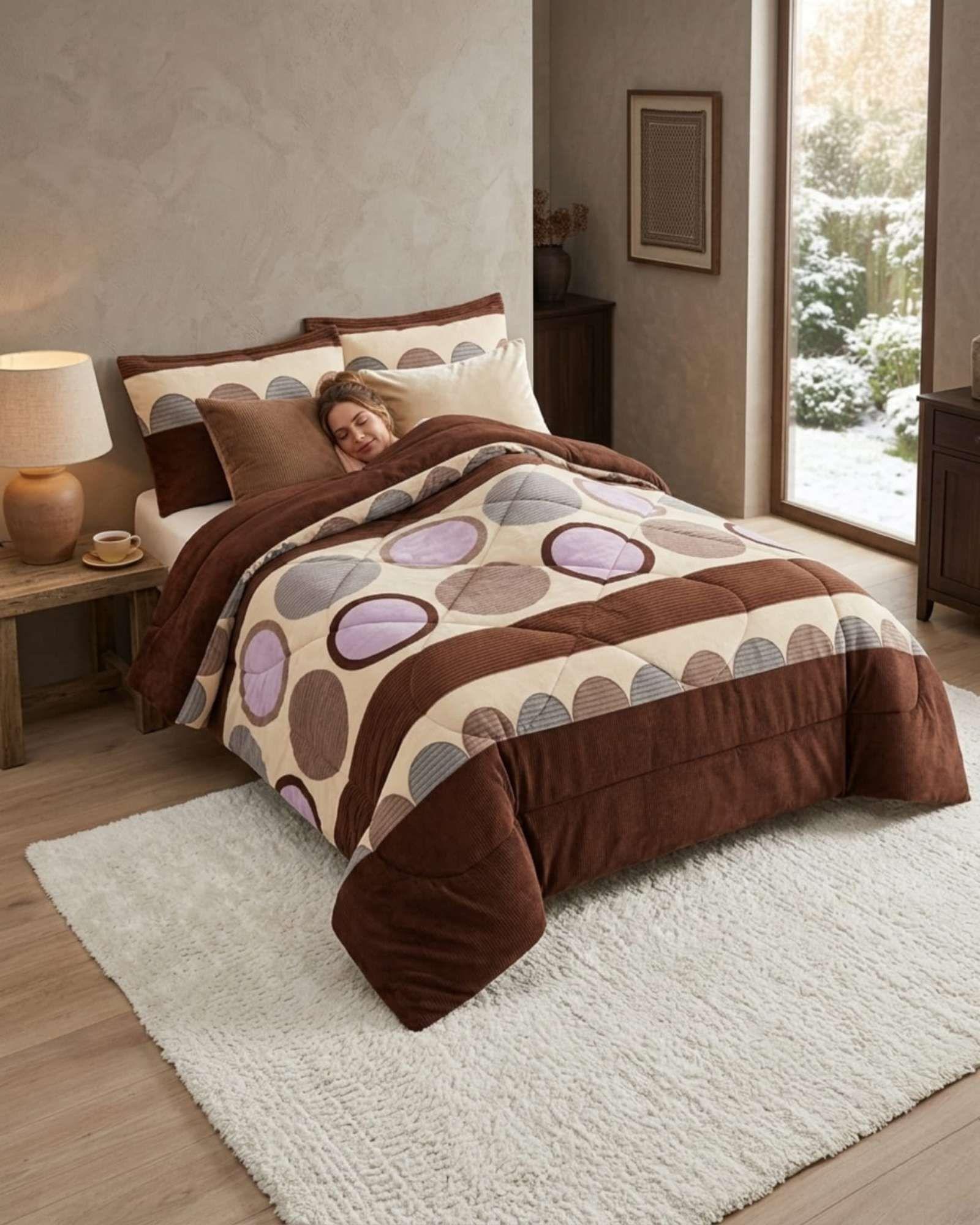 Cubrecama Plush 2 Plazas con Chiporro Térmico Extra Suave Invierno 10-4