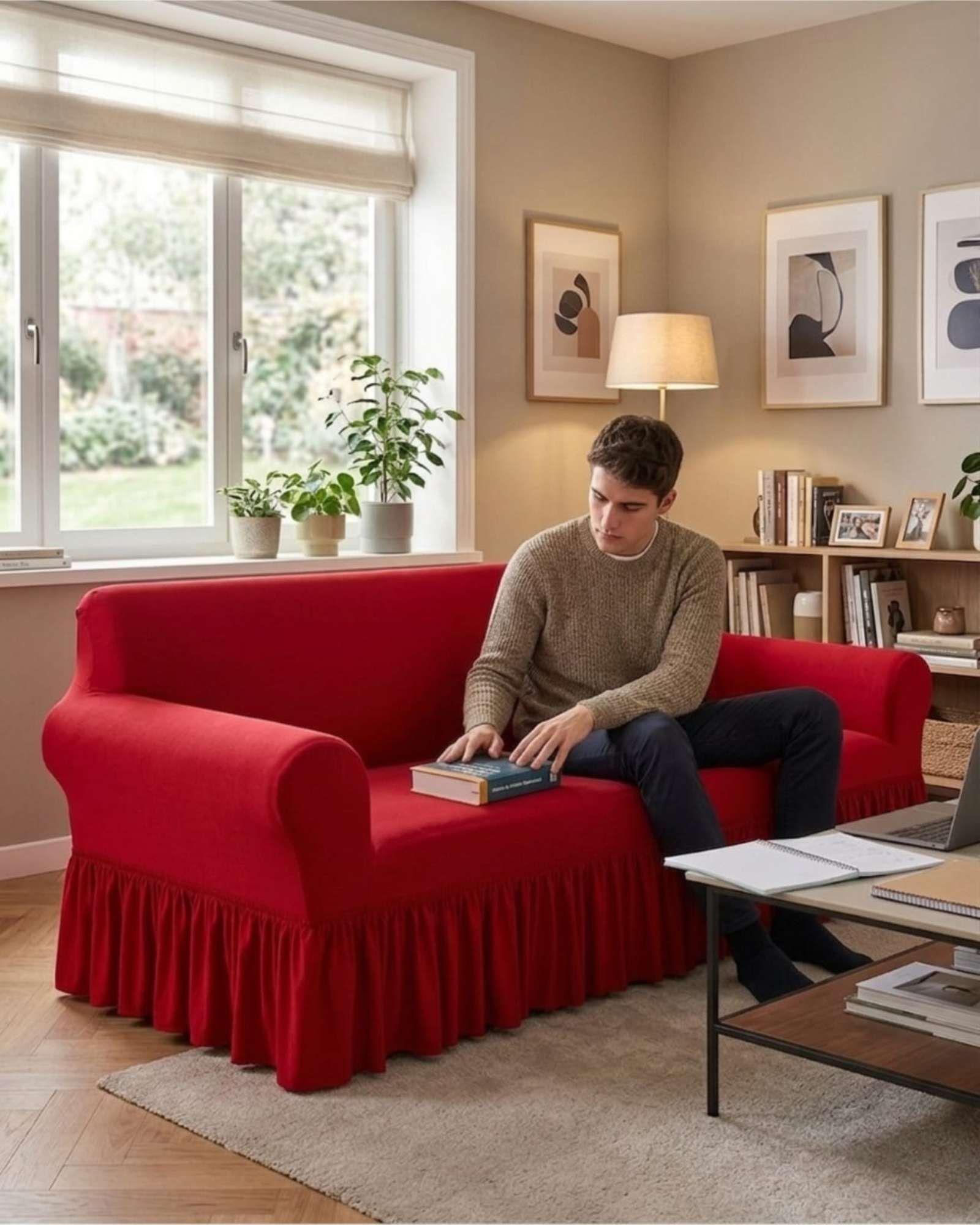 Cubre Sillon Elasticado Con farolao Premium 3 Cuerpos m1-4