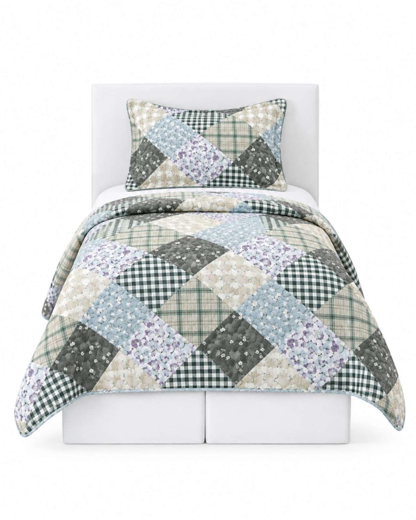 Set Cubrecama de Verano Plaza y Media 180x230 cm mas 1 Almohada-5