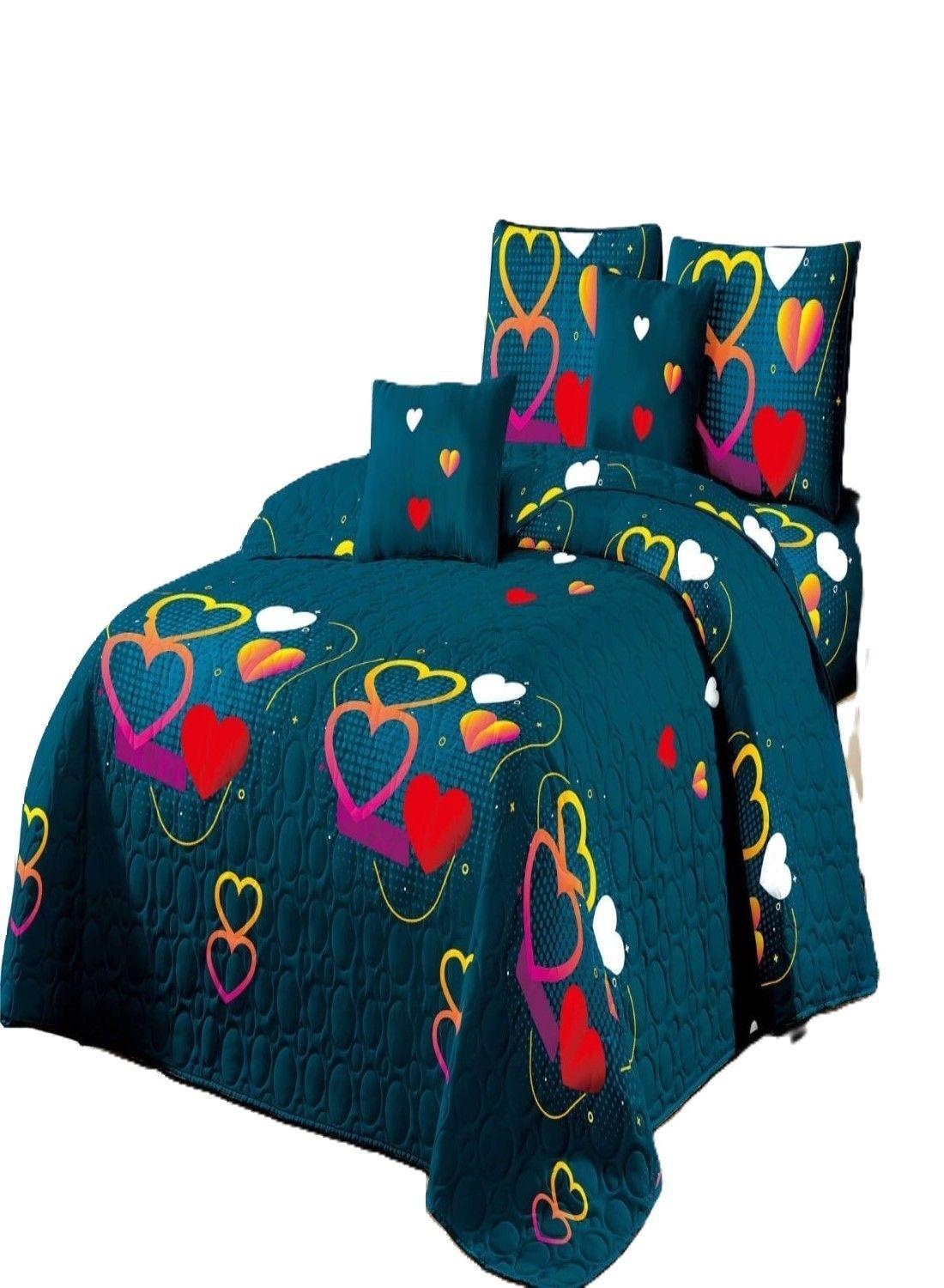 COBERTOR DE VERANO PLAZA Y MEDIA QUILT REVERSIBLE-2