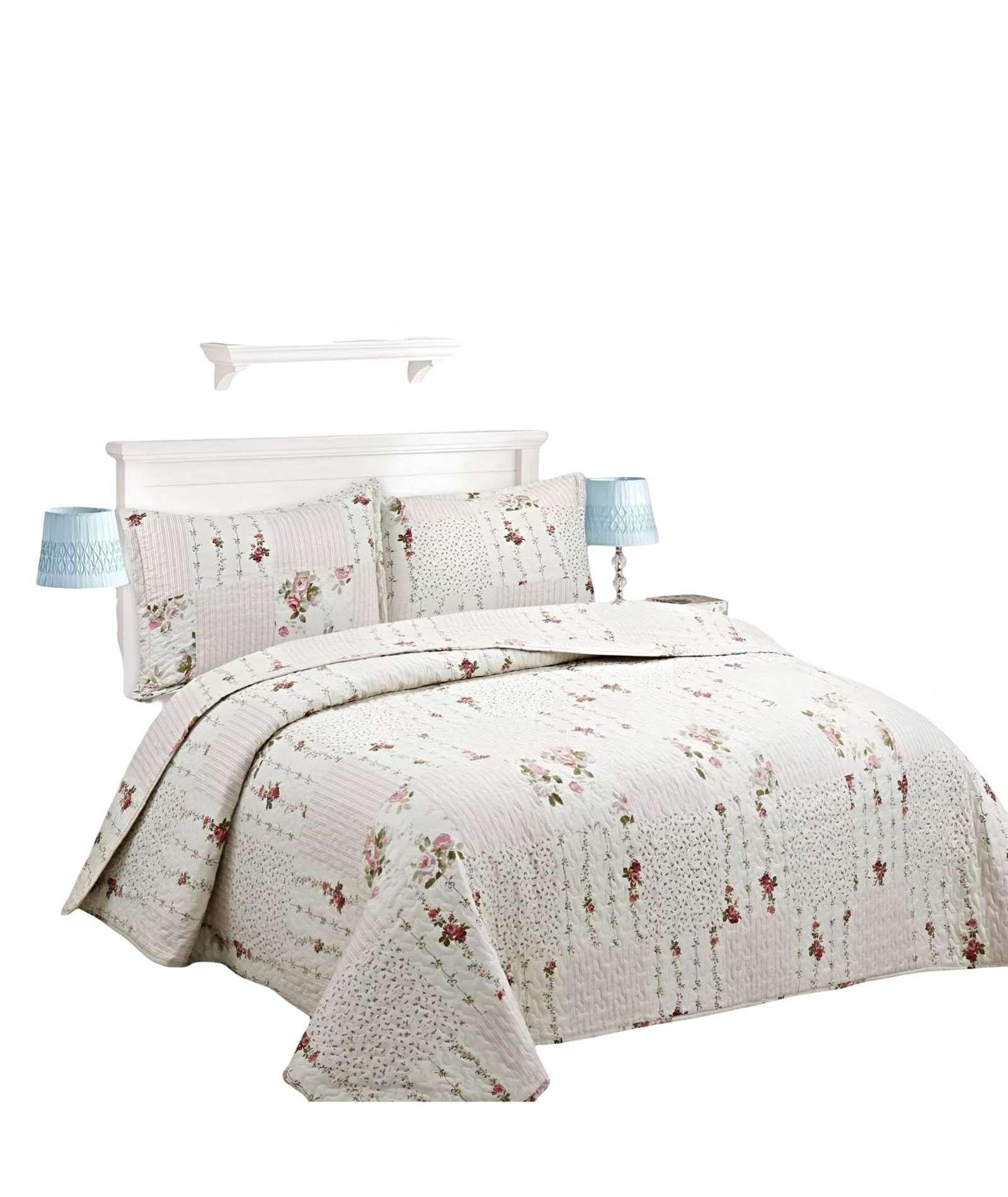 CUBRECAMA COLCHA QUILT DE VERANO 2 PLAZAS A14-0