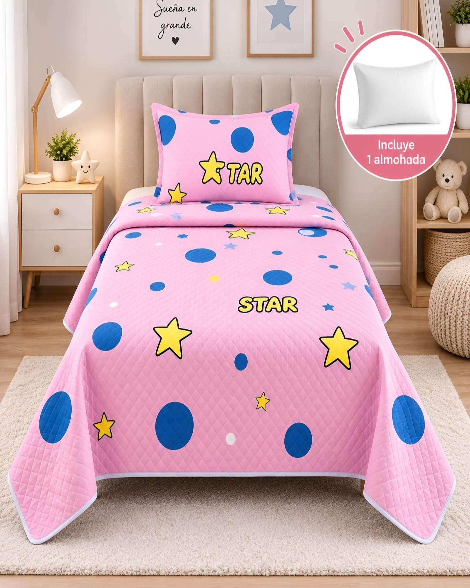 Quilt 1.5 Plazas 180x230 cm + Funda de Almohada-4