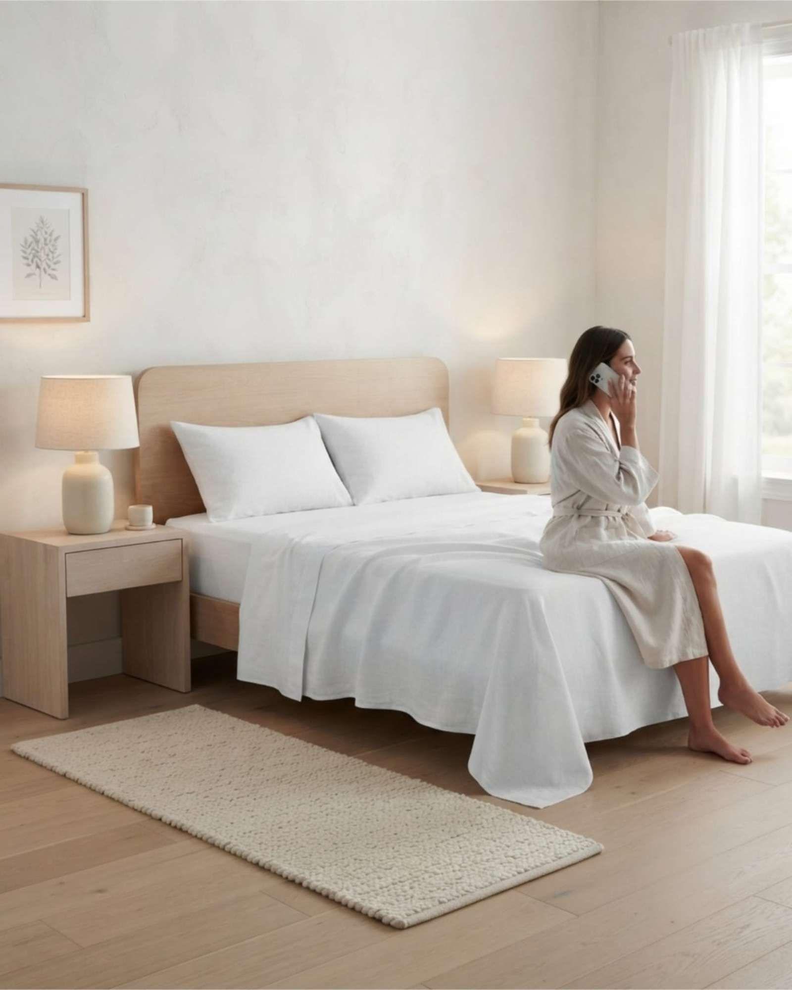 Juego De Sabanas Lisas Estilo Elegante Y Moderno 2 Plazas m7-0