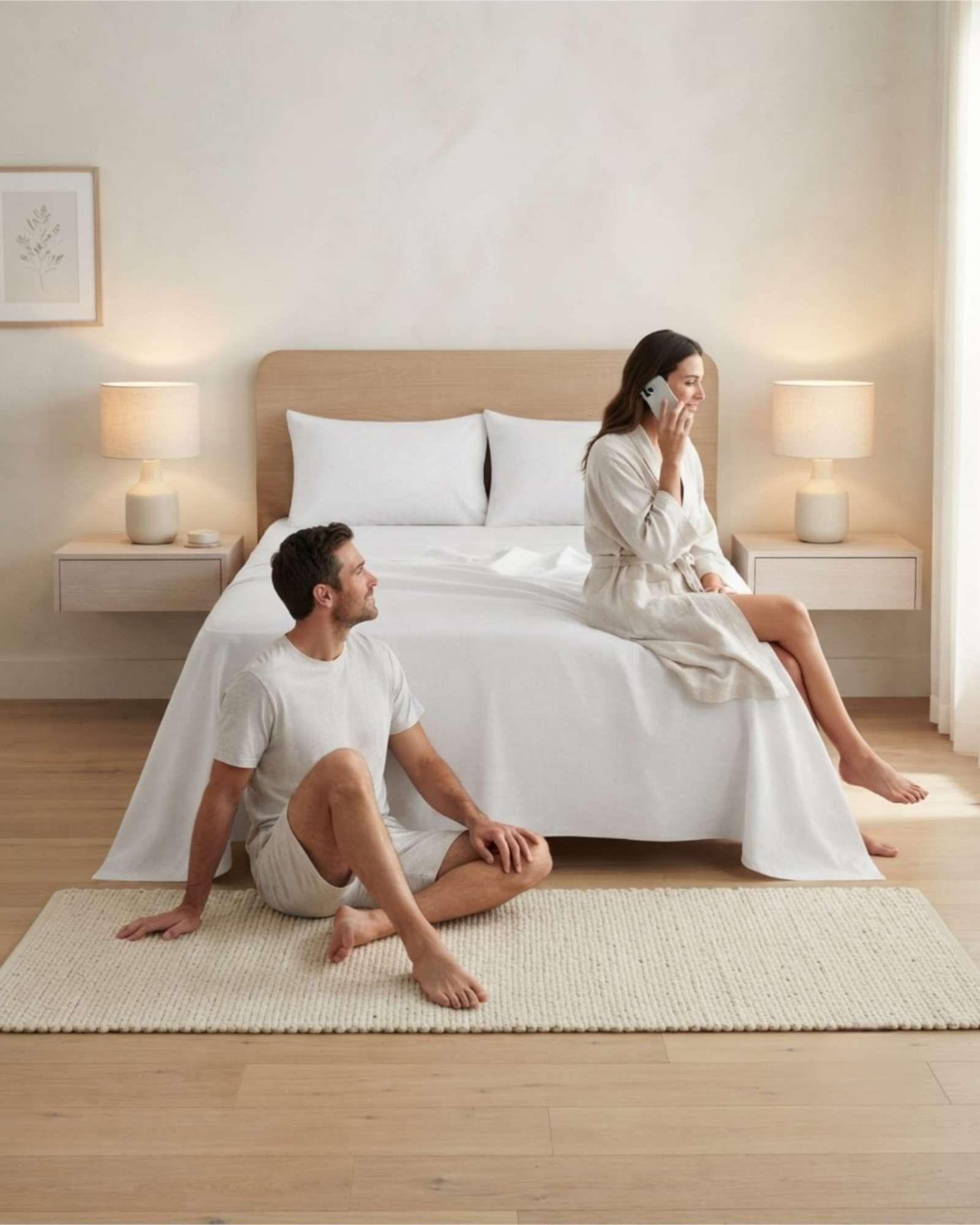 Juego De Sabanas Lisas Estilo Elegante Y Moderno 2 Plazas m7-2