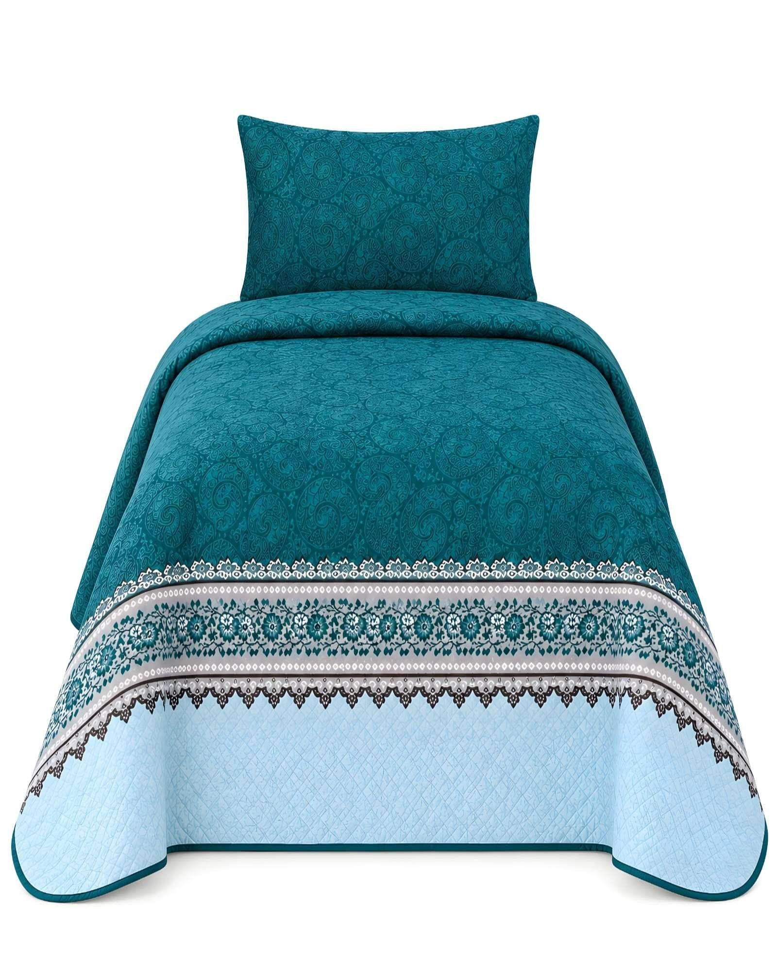 Cubrecamas Quilt De Verano Plaza Y Media Mas Almohada m15-5