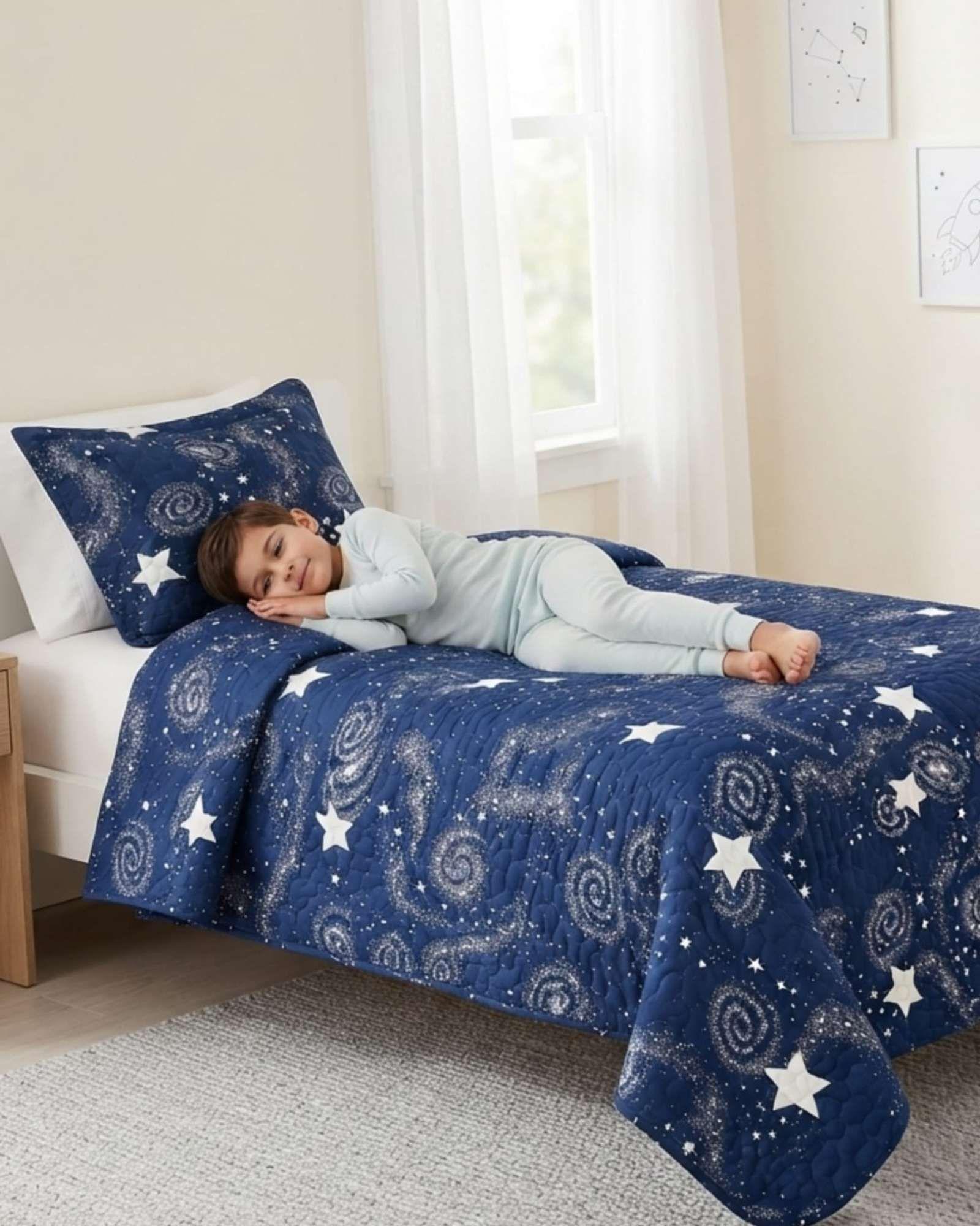 Cubrecamas De Verano Plaza Y Media Ultra Fresco Mas Almohada m17-3