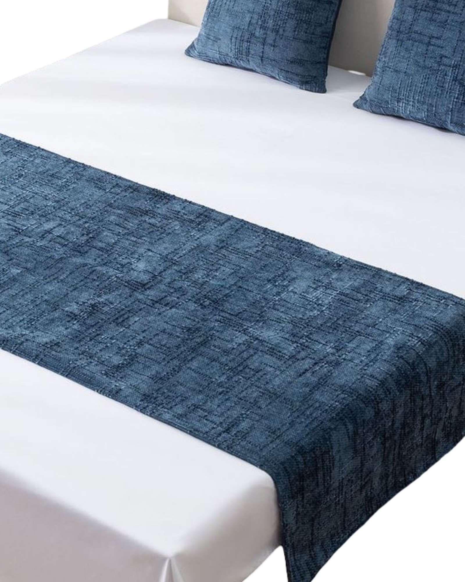 PIECERA SIN FUNDAS 2 PLAZAS MODELO CHENILLE AZUL-1