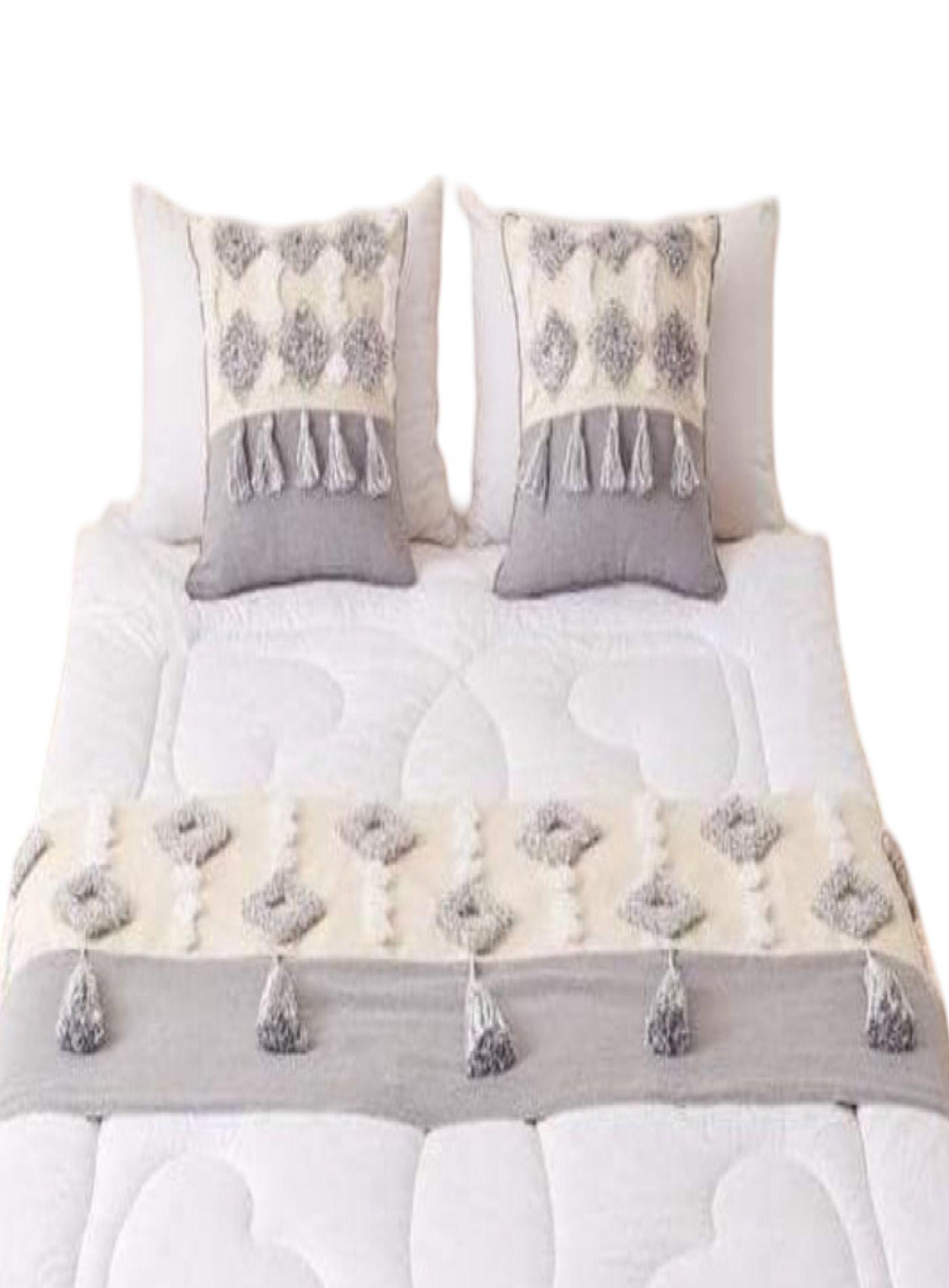 SET DE PIECERA MAS 2 FUNDAS BOHO ELEGANTES TH15-1