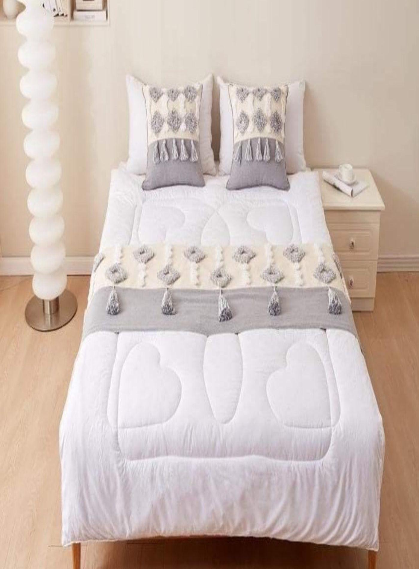 SET DE PIECERA MAS 2 FUNDAS BOHO ELEGANTES TH15-2