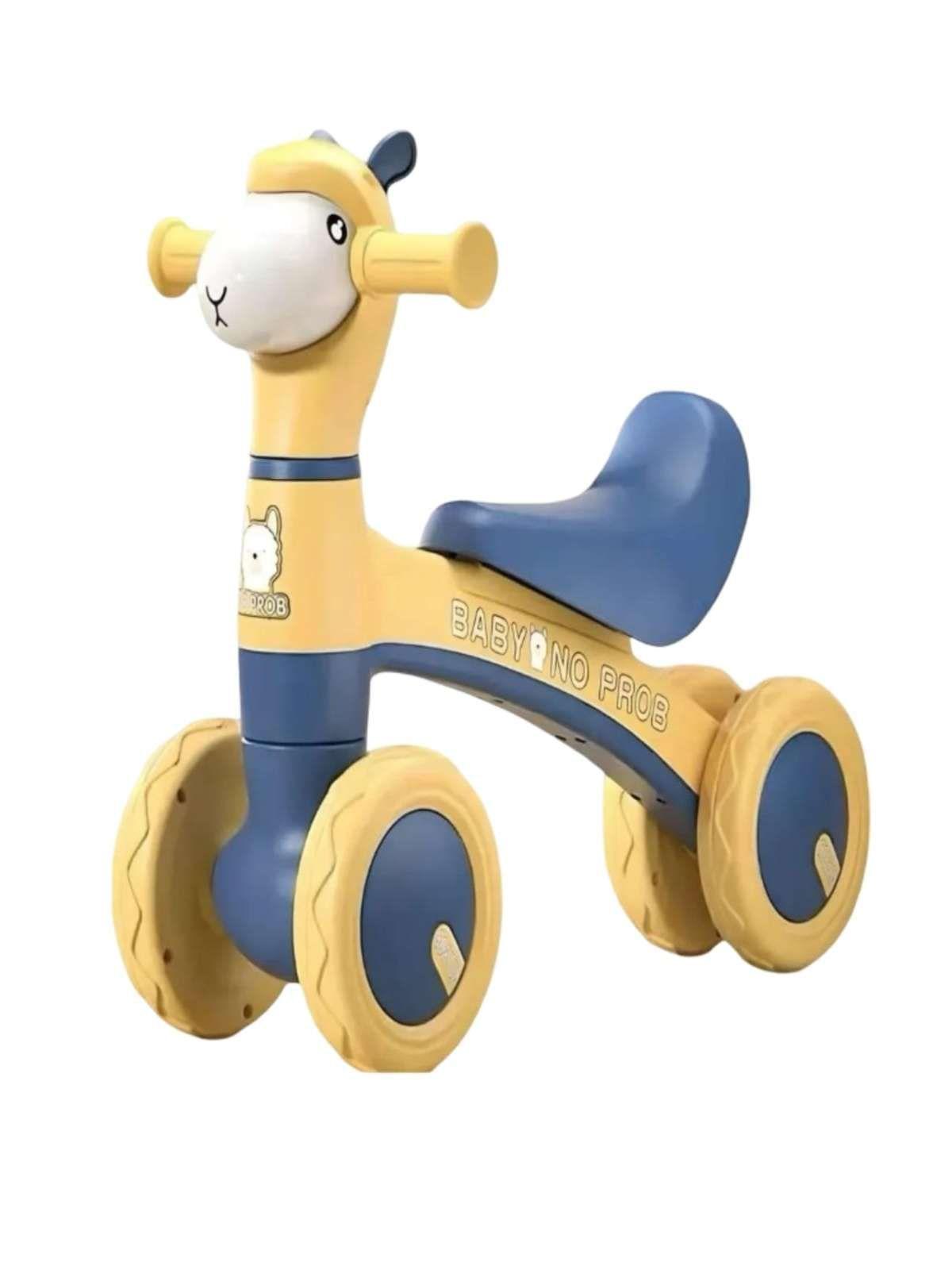 Bicicleta de Equilibrio para Bebés con Ruedas Antideslizantes azul-2
