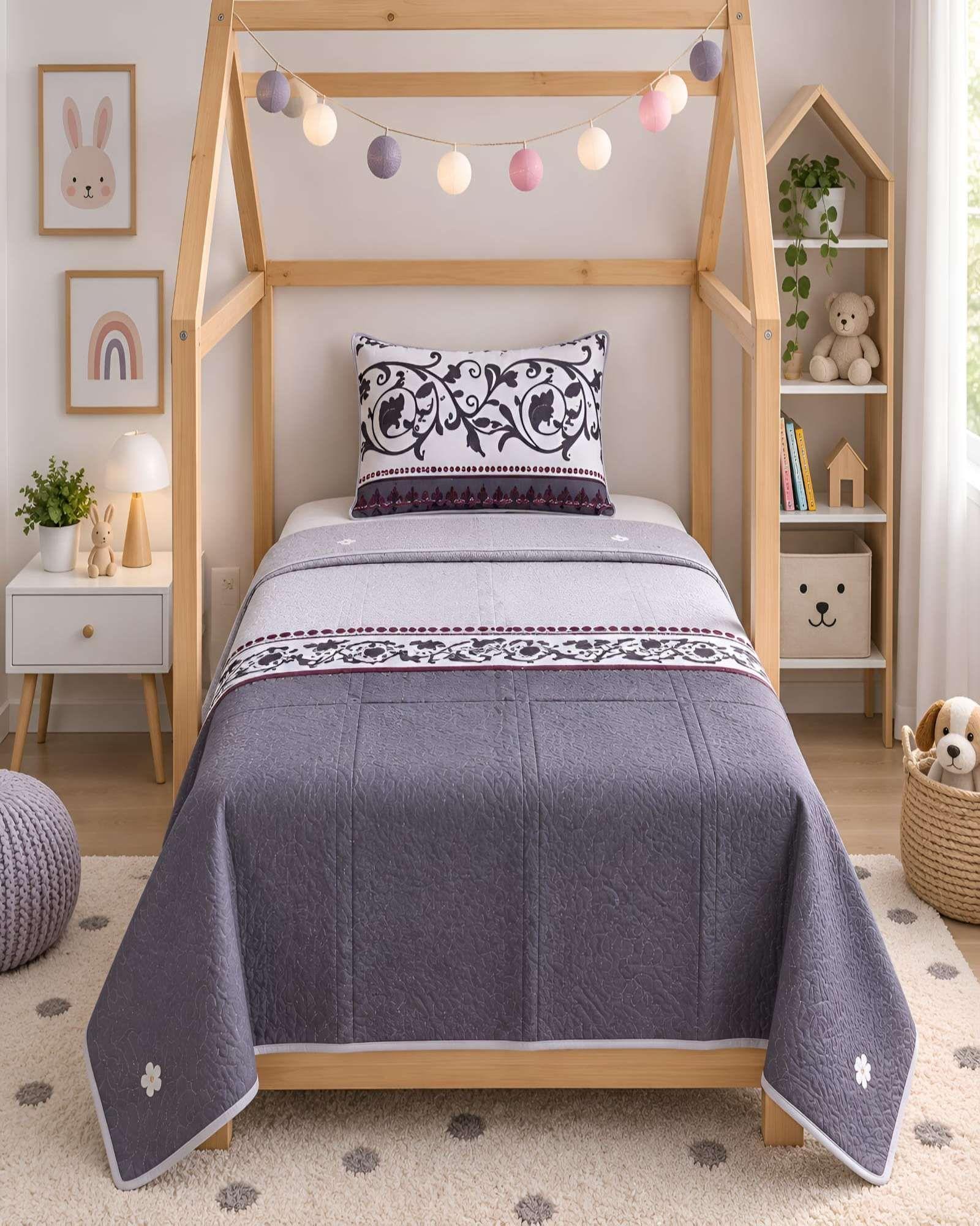 Cubrecamas Quilt De Verano Plaza y Media Ligero Y Transpirable Mas Almohada m3-2