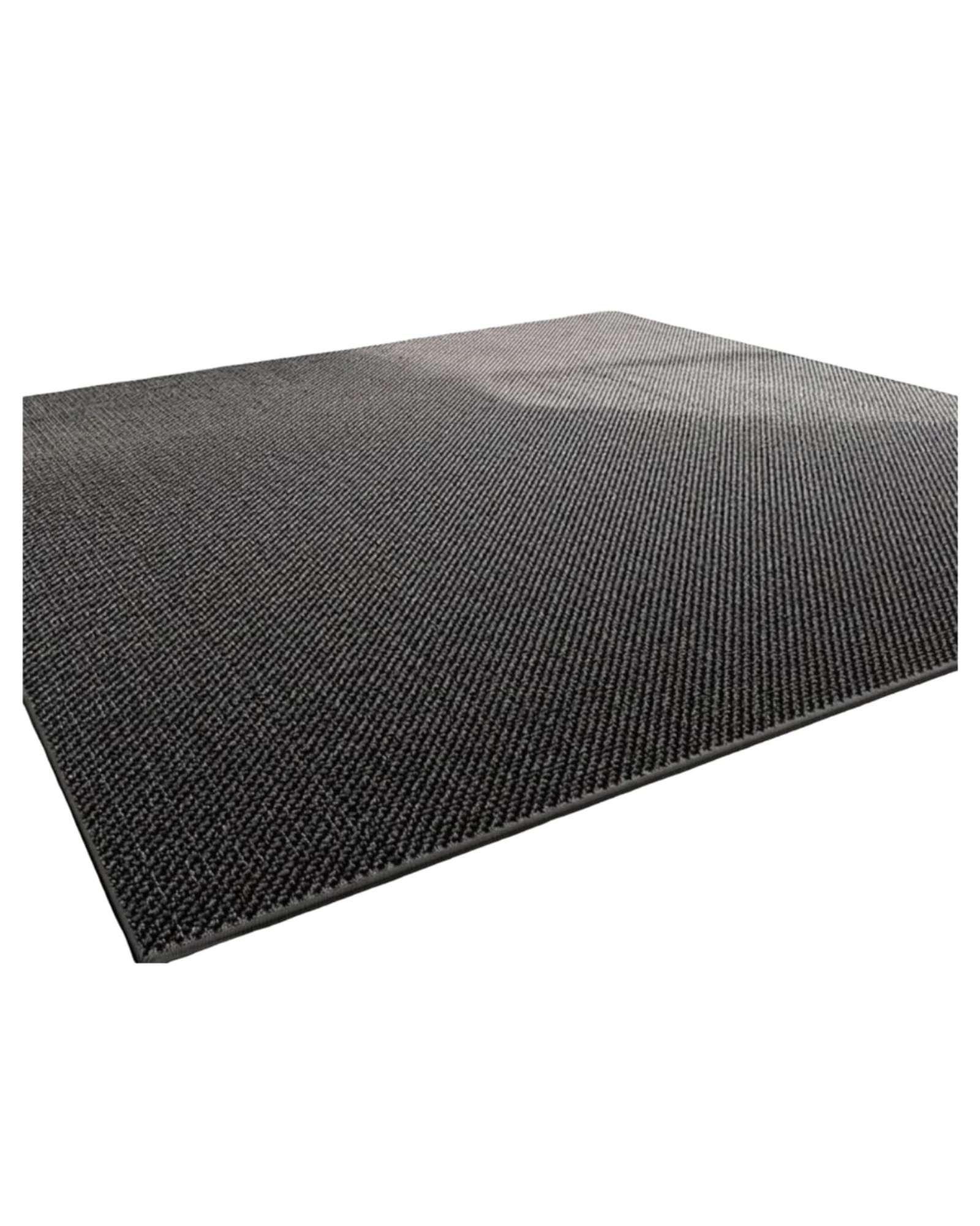 Alfombra Resistente Tejida cuadrada modelo Piña 200X240 negro-2