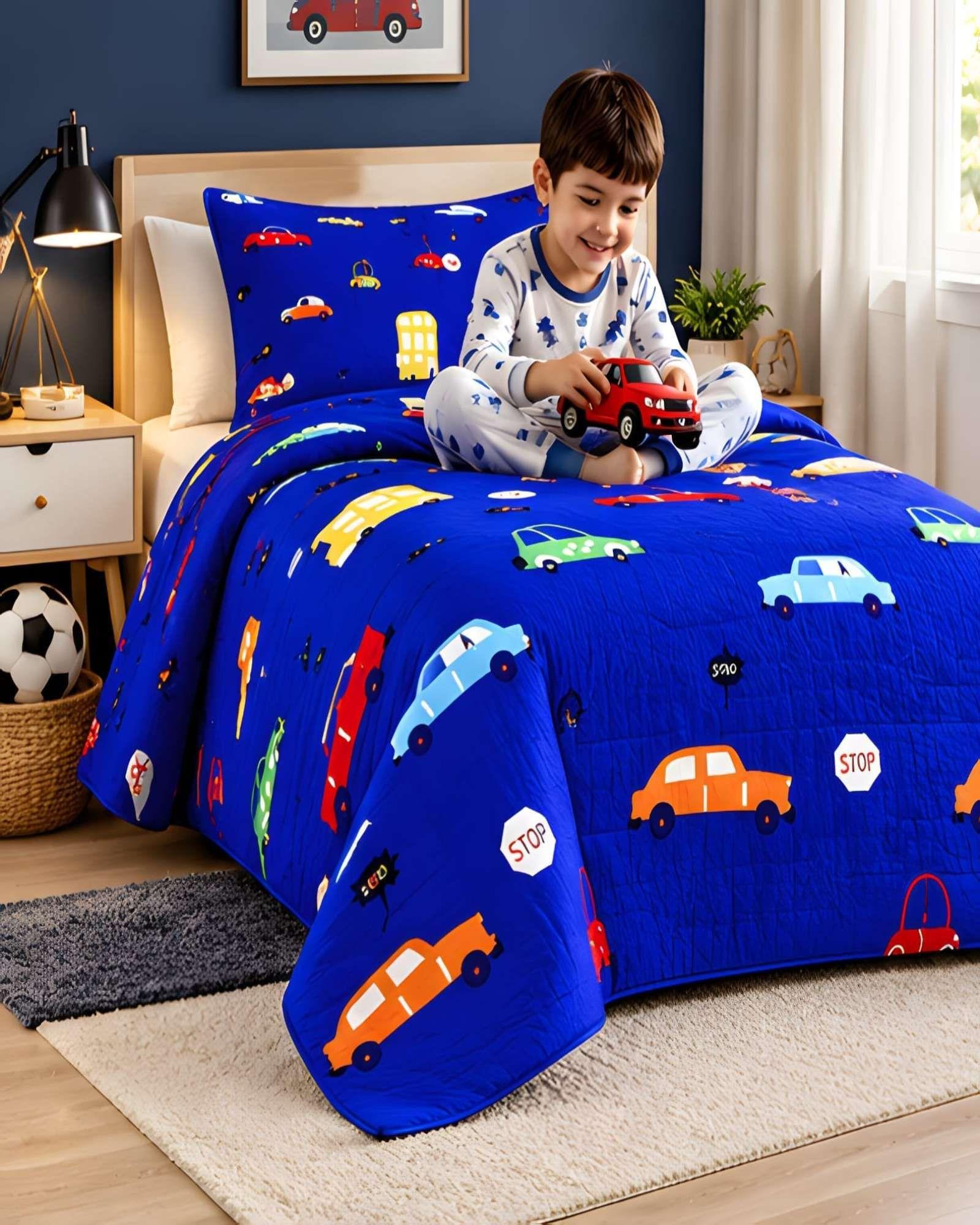 Set Quilt Verano 1.5 Plazas + Almohada + Funda De Almohada 01-2