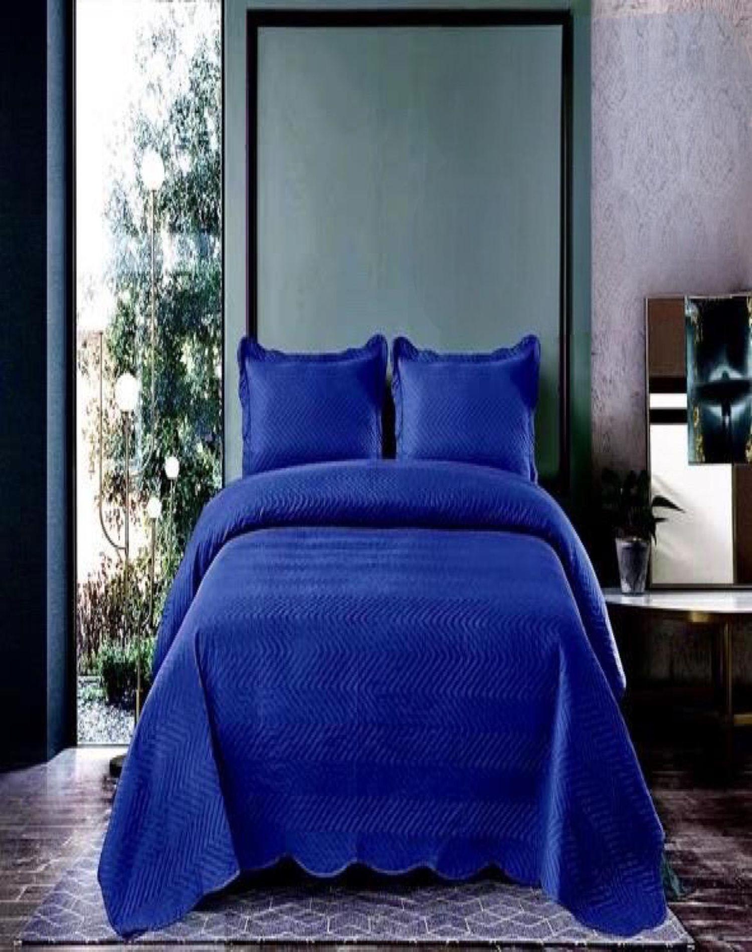 Cubrecama Quilt 2 Plazas+2 Fundas Verano Unicolor 13n01-2