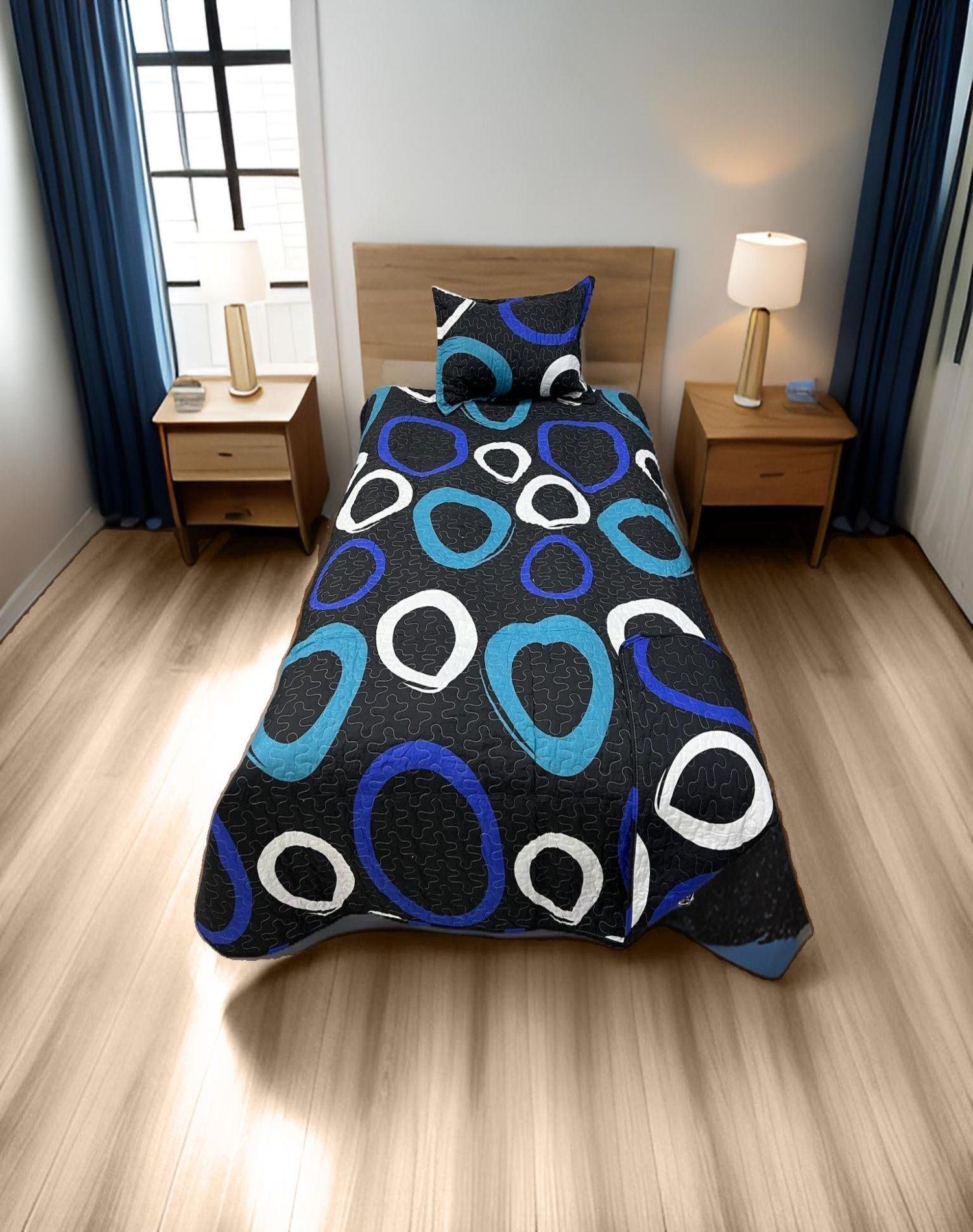 QUILT CUBRECAMA PRIMAVERA VERANO PLAZA Y MEDIA *005-2