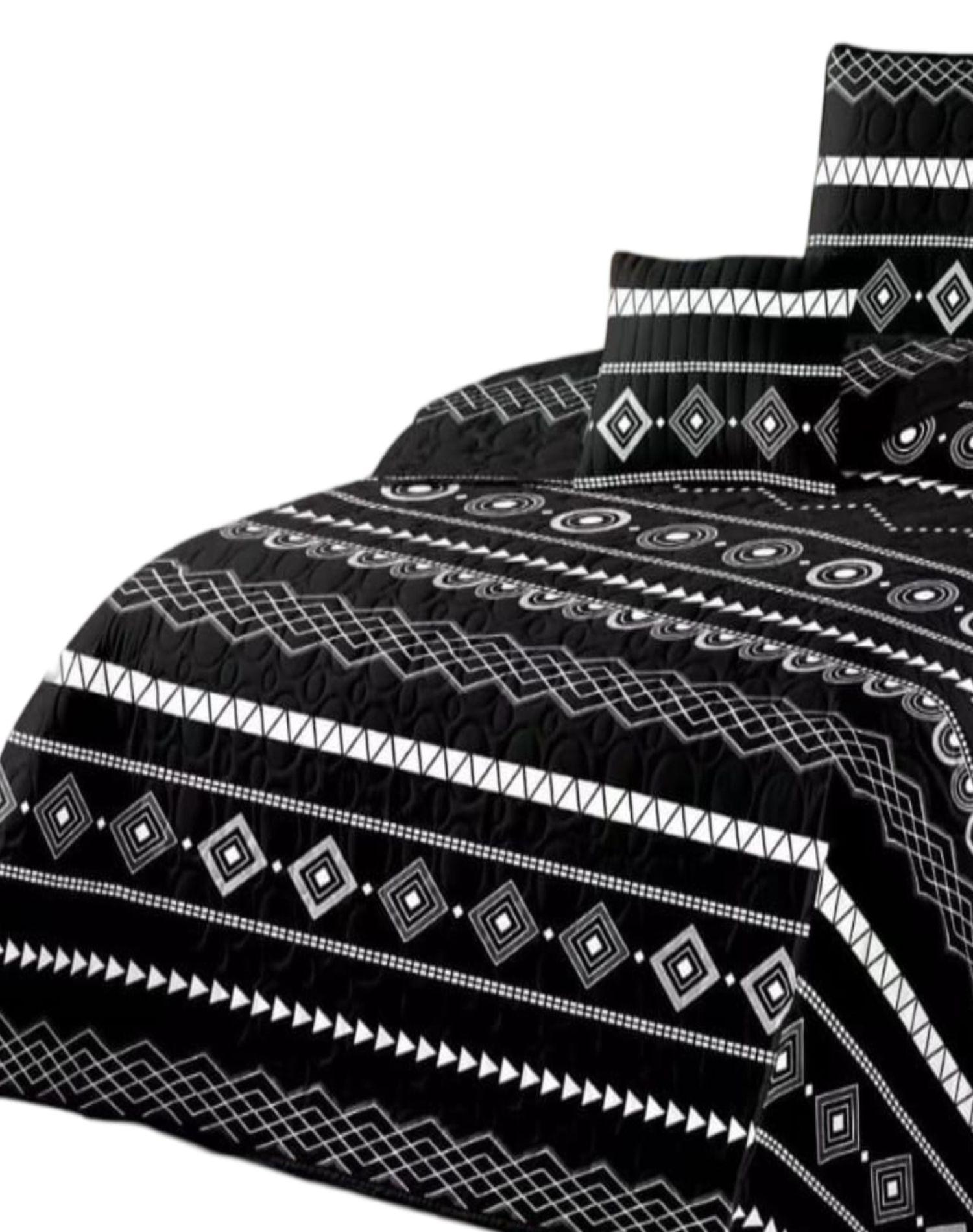 Cubrecama Quilt Diseño 2 Plazas - Primavera Verano B1-1