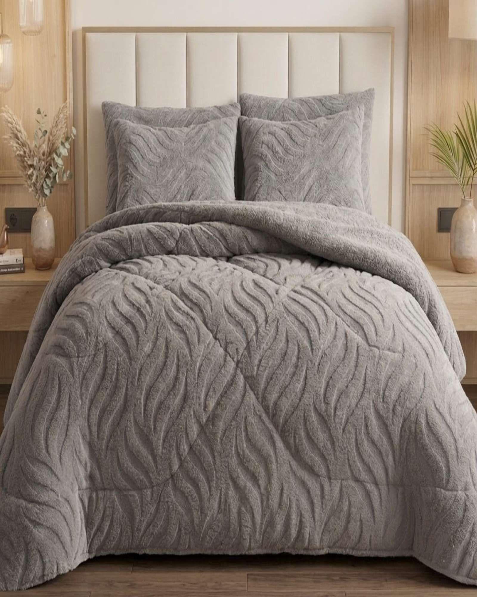 Cubrecama Chiporro Diseño Relieve Ondas King C7-4