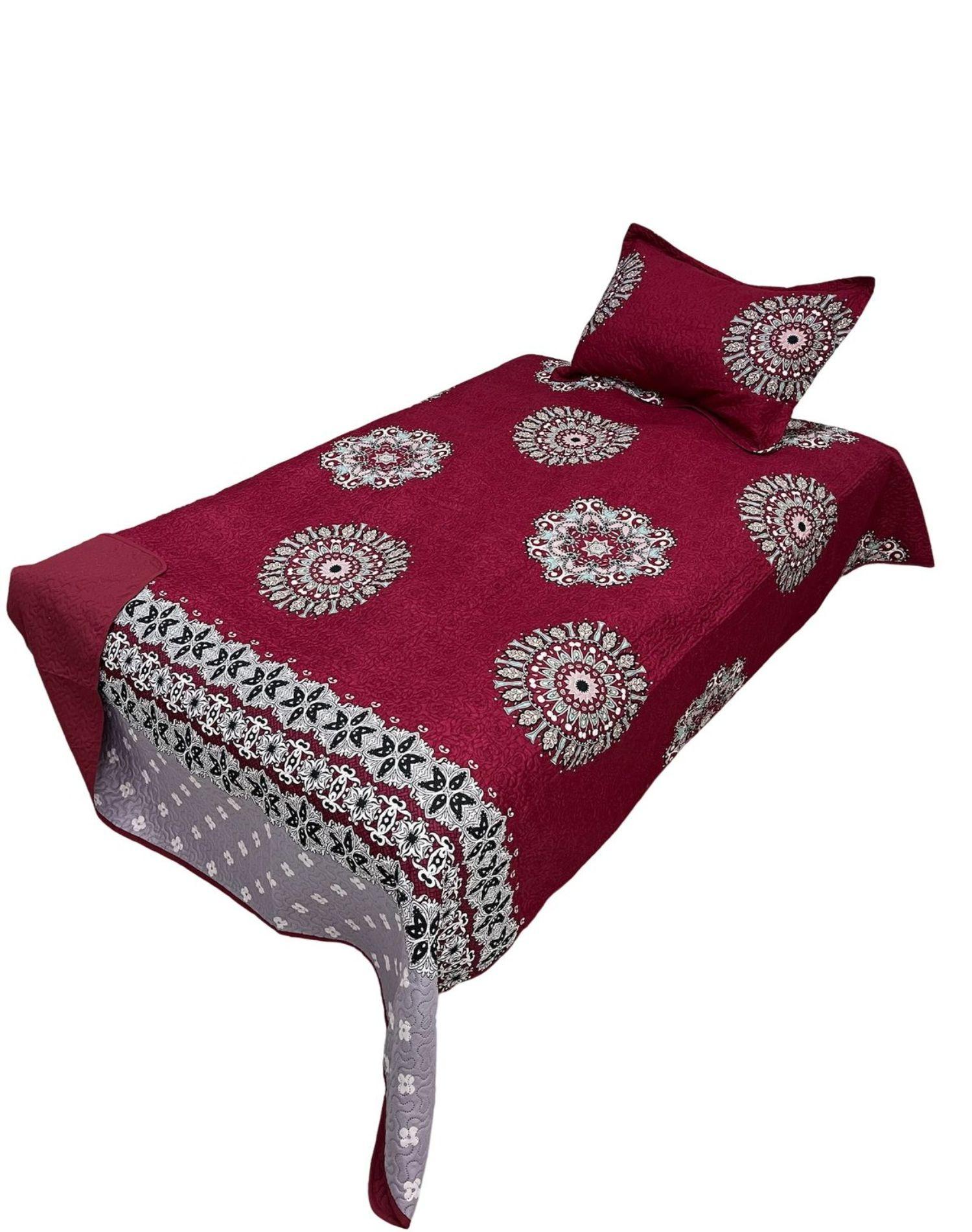 QUILT CUBRECAMA PRIMAVERA VERANO PLAZA Y MEDIA *008-0