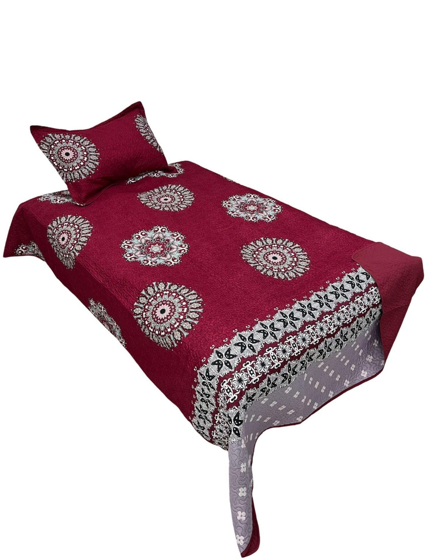 QUILT CUBRECAMA PRIMAVERA VERANO PLAZA Y MEDIA *008-1