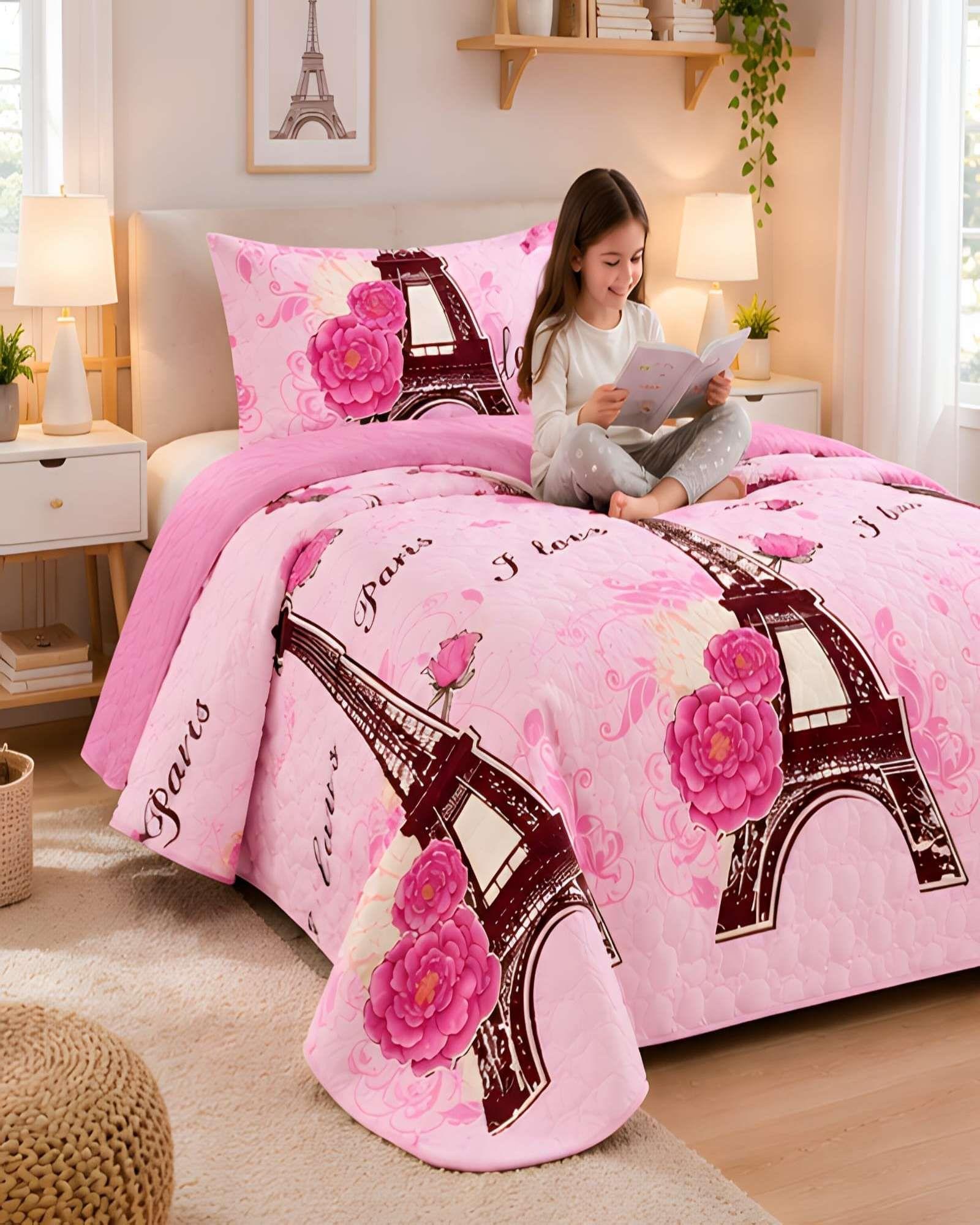 Cubrecamas Quilt De Verano Plaza Y Media Mas Funda De Almohada m5-0