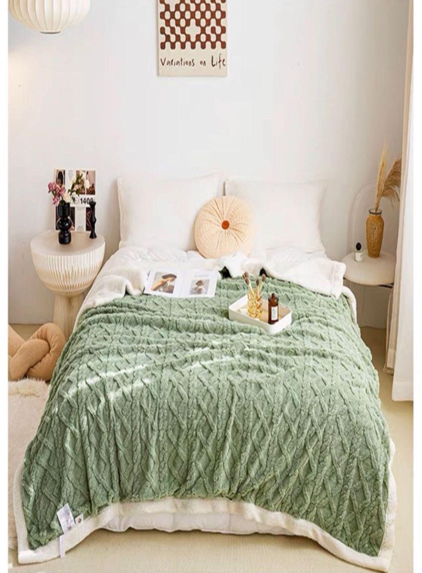 FRAZADA MANTA DE PLUSH Y SHERPA EXTRA SUAVES TP24-2