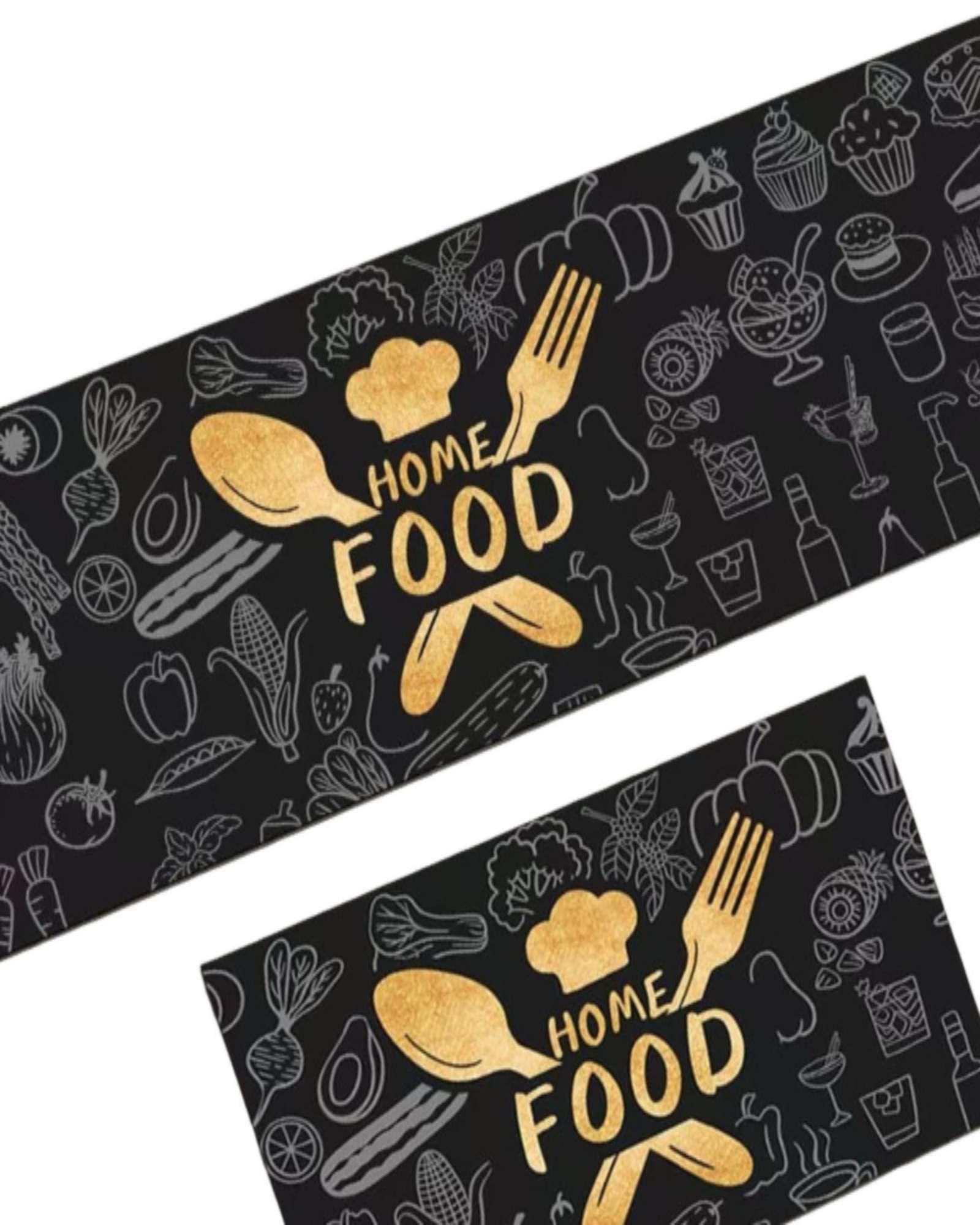 ALFOMBRAS DECORATIVAS COCINA ANTIDESLIZANTE DISEÑO COMIDAS-2