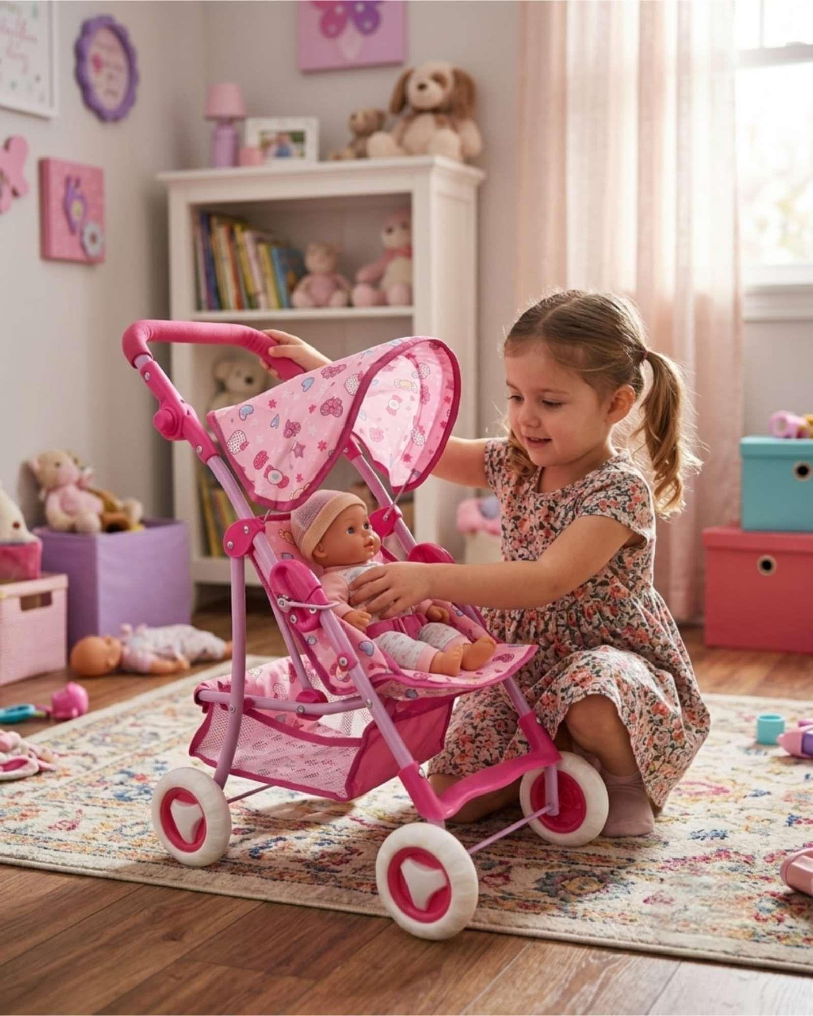 Coche de Juguete Metálico Mediano para Muñecas 01-1